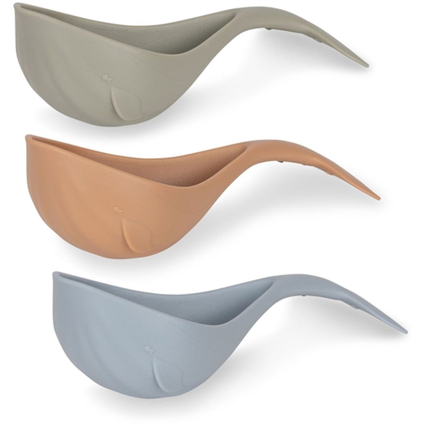 Konges Sløjd Quarry Blue Mix 3-Pack Bath Toy Whale