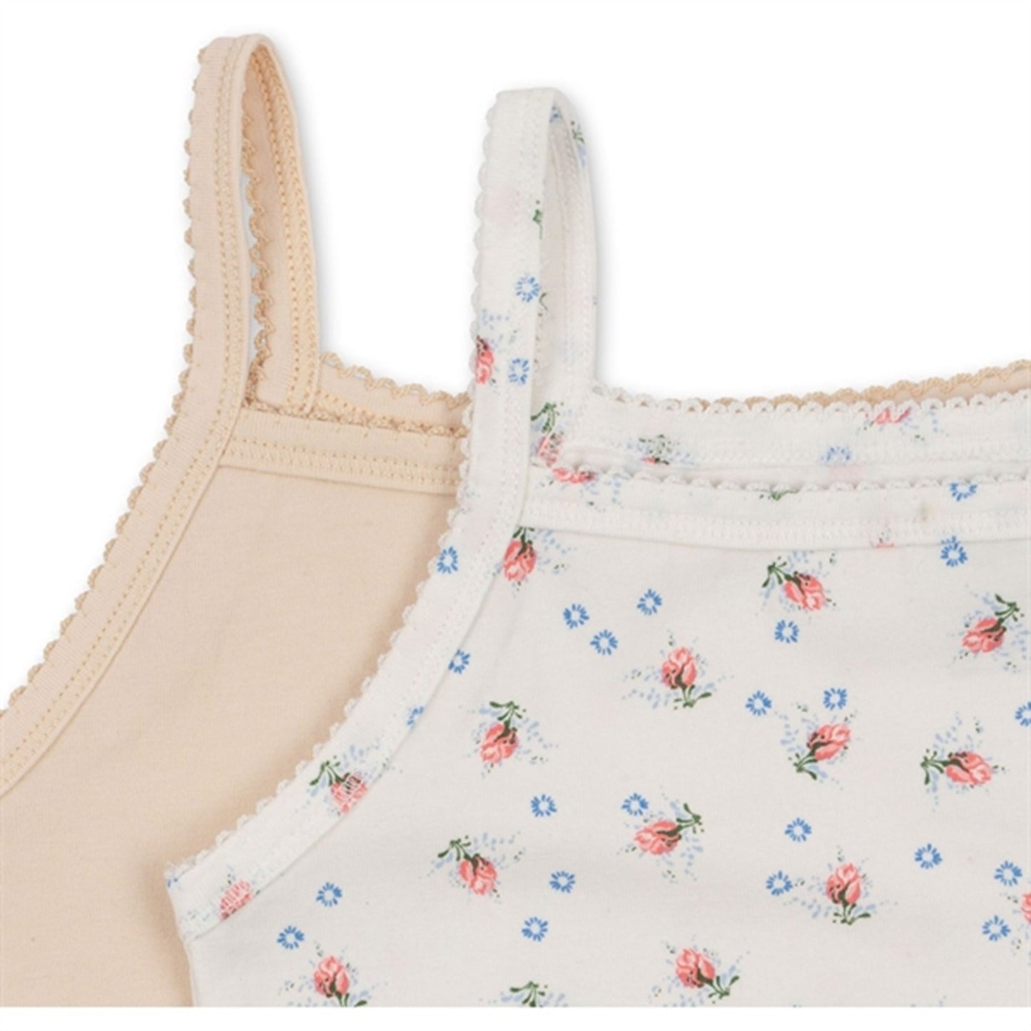 Konges Sløjd Brise Dé Été White/Nouvelle Peach Basic 2-Pack Strap Top
