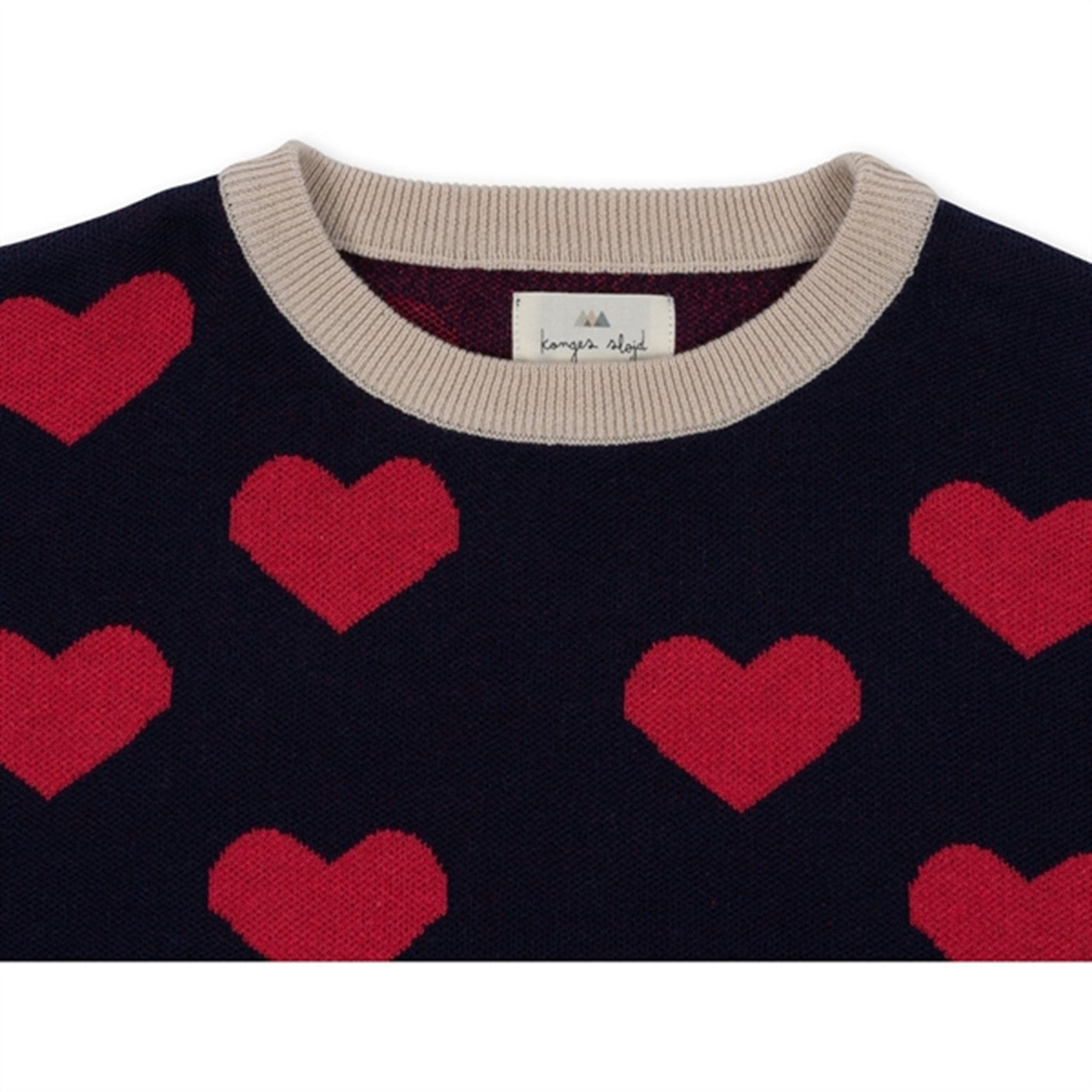 Konges Sløjd Navy Heart Lapis Knit Blouse