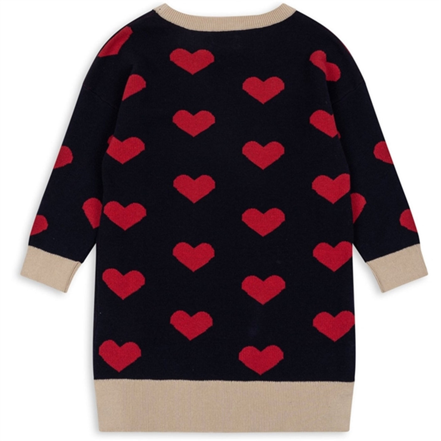 Konges Sløjd Navy Heart Lapis Knit Dress