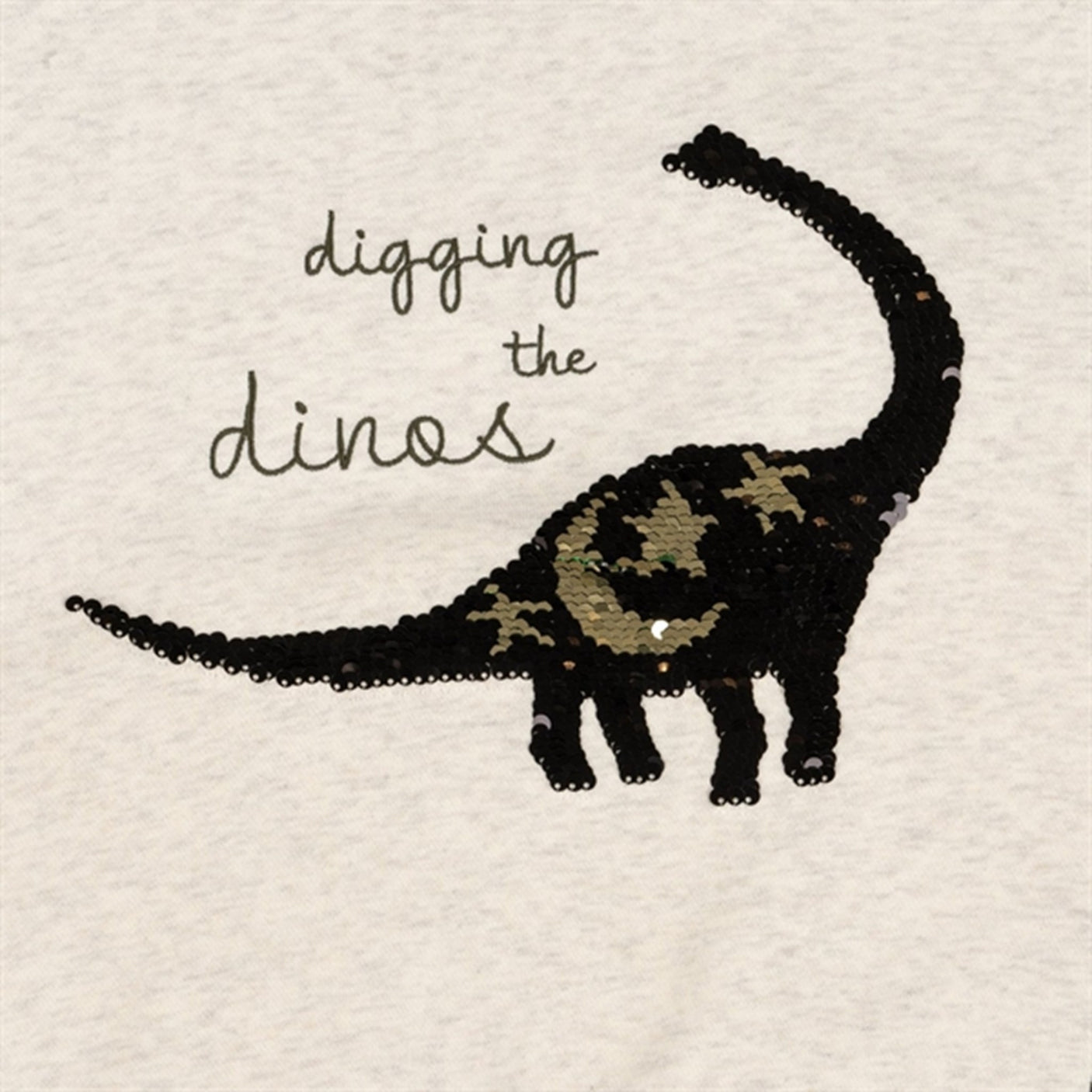 Konges Sløjd Off White Melange Lou Sequin Sweatshirt