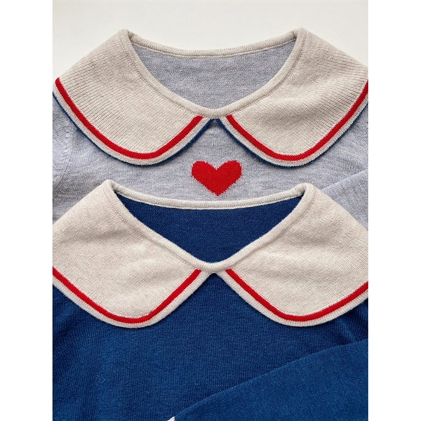 Konges Sløjd Heart Stripe Maxime Knit Collar Blouse