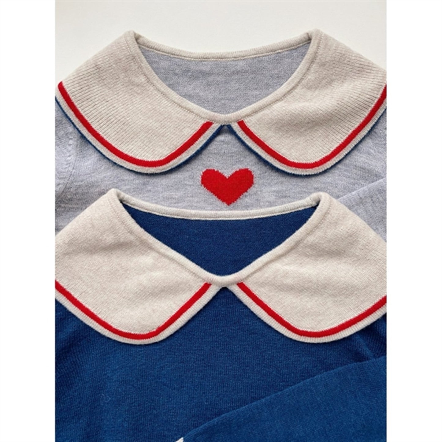 Konges Sløjd Heart Stripe Maxime Knit Collar Blouse