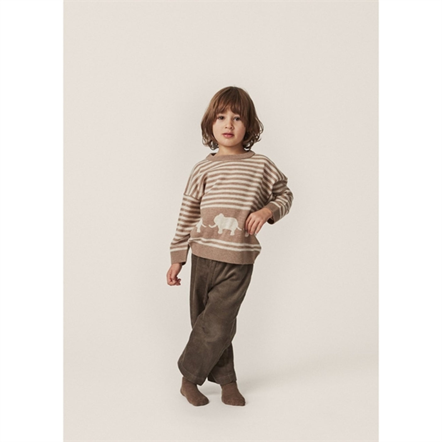 Konges Sløjd Brown Melange Loui Knit Blouse
