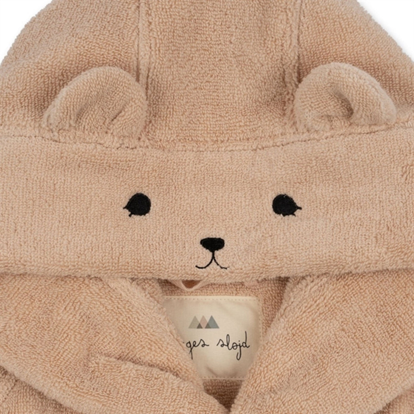 Konges Sløjd Smoke Gray Terry Bathrobe Animal