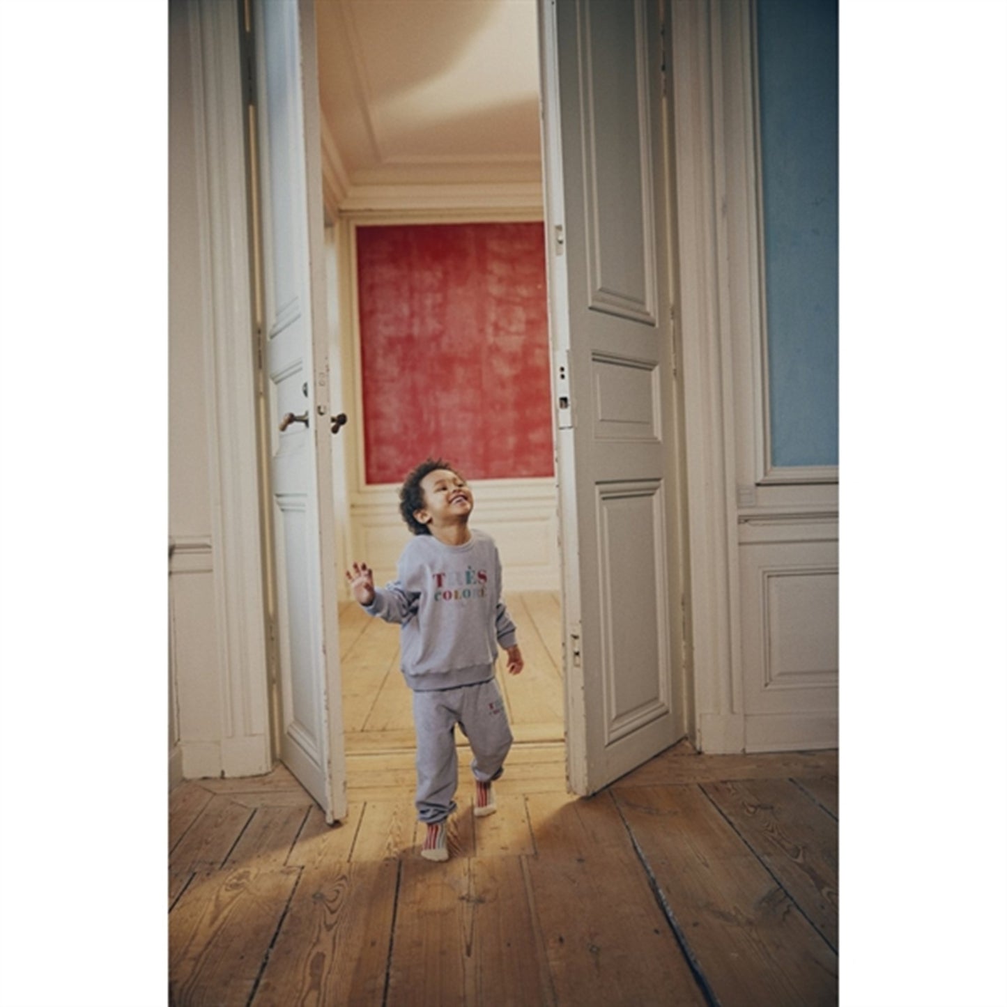 Konges Sløjd Jacquard Socks Panda 2-pak Covert Green/Blue