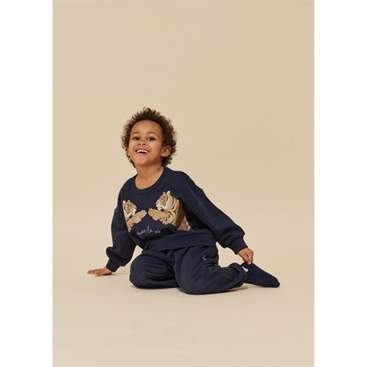 Konges Sløjd Jacquard Socks Panda 2-pak Covert Green/Blue