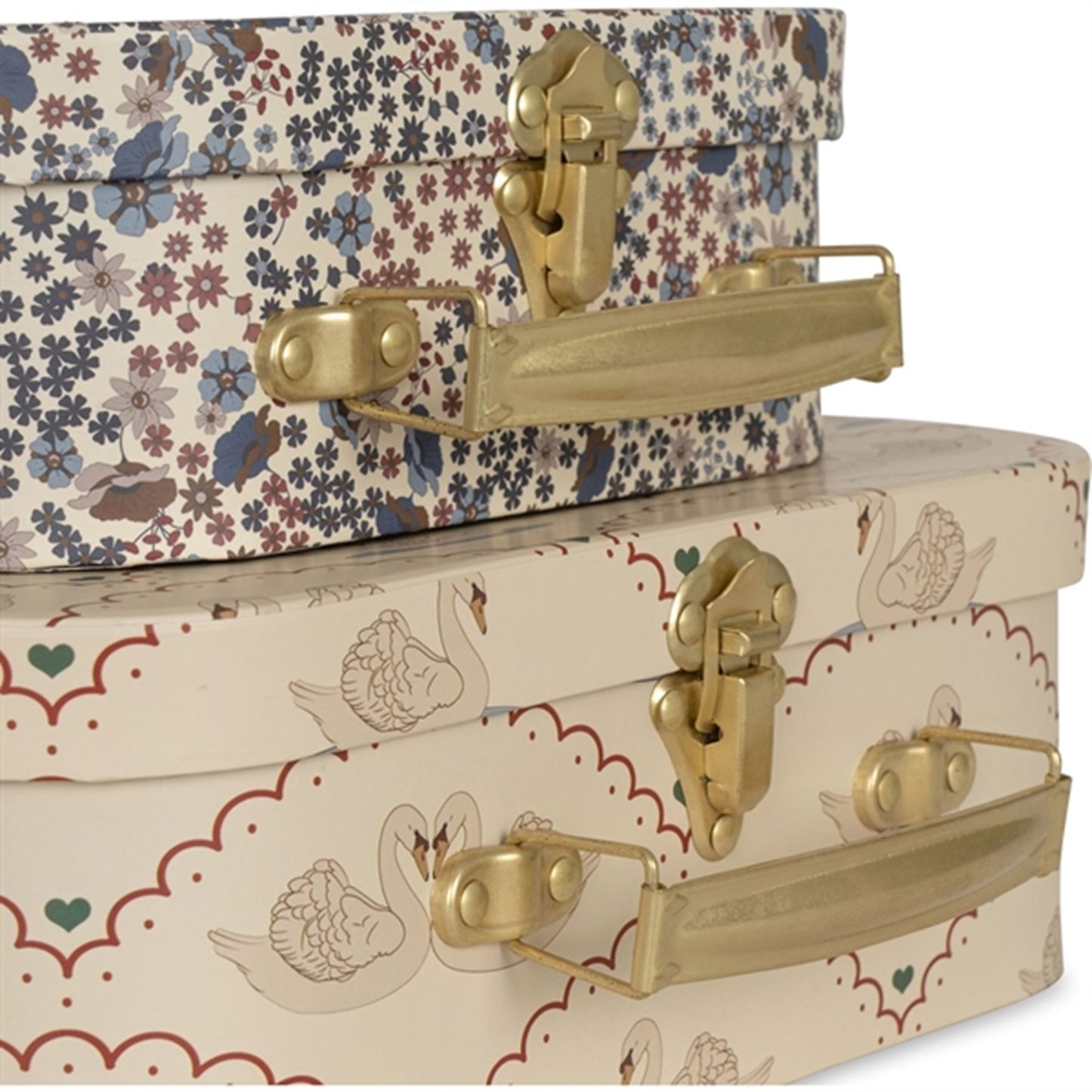 Konges Sløjd Suitcase 2-Pak Swan/Vivi Fleur