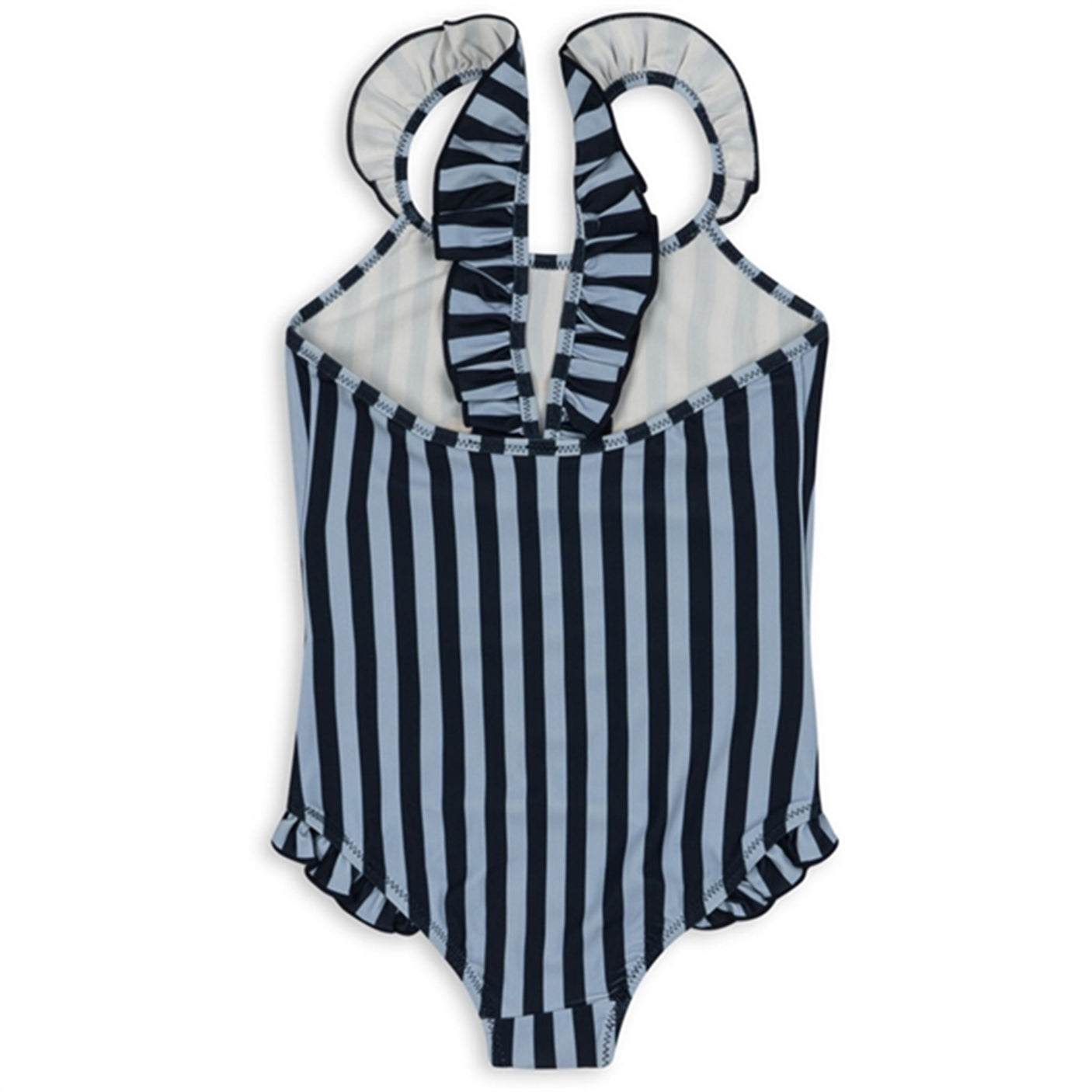 Konges Sløjd Navy Stripe Dea Frill Swimsuit