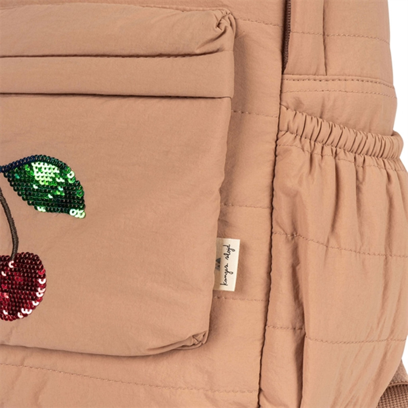 Konges Sløjd Juno Quilted Sequin Backpack Midi Cherry