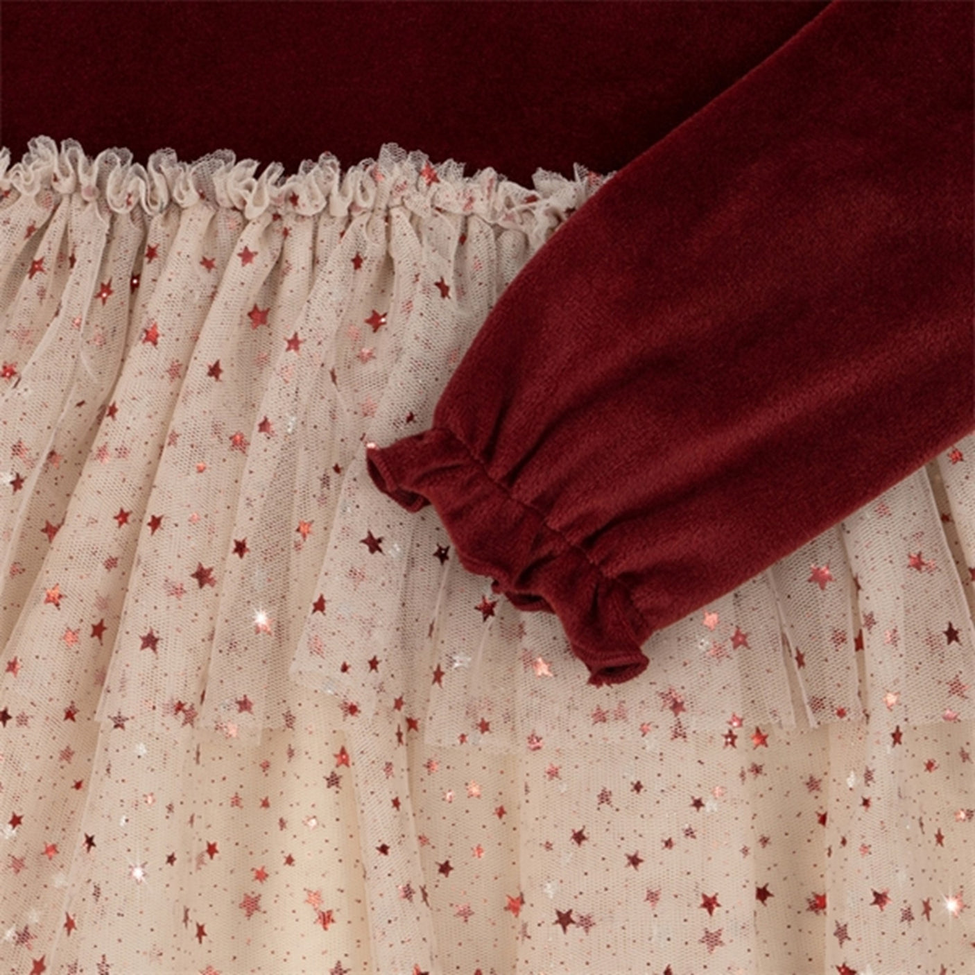 Konges Sløjd Red Dahlia Belis Velvet Dress