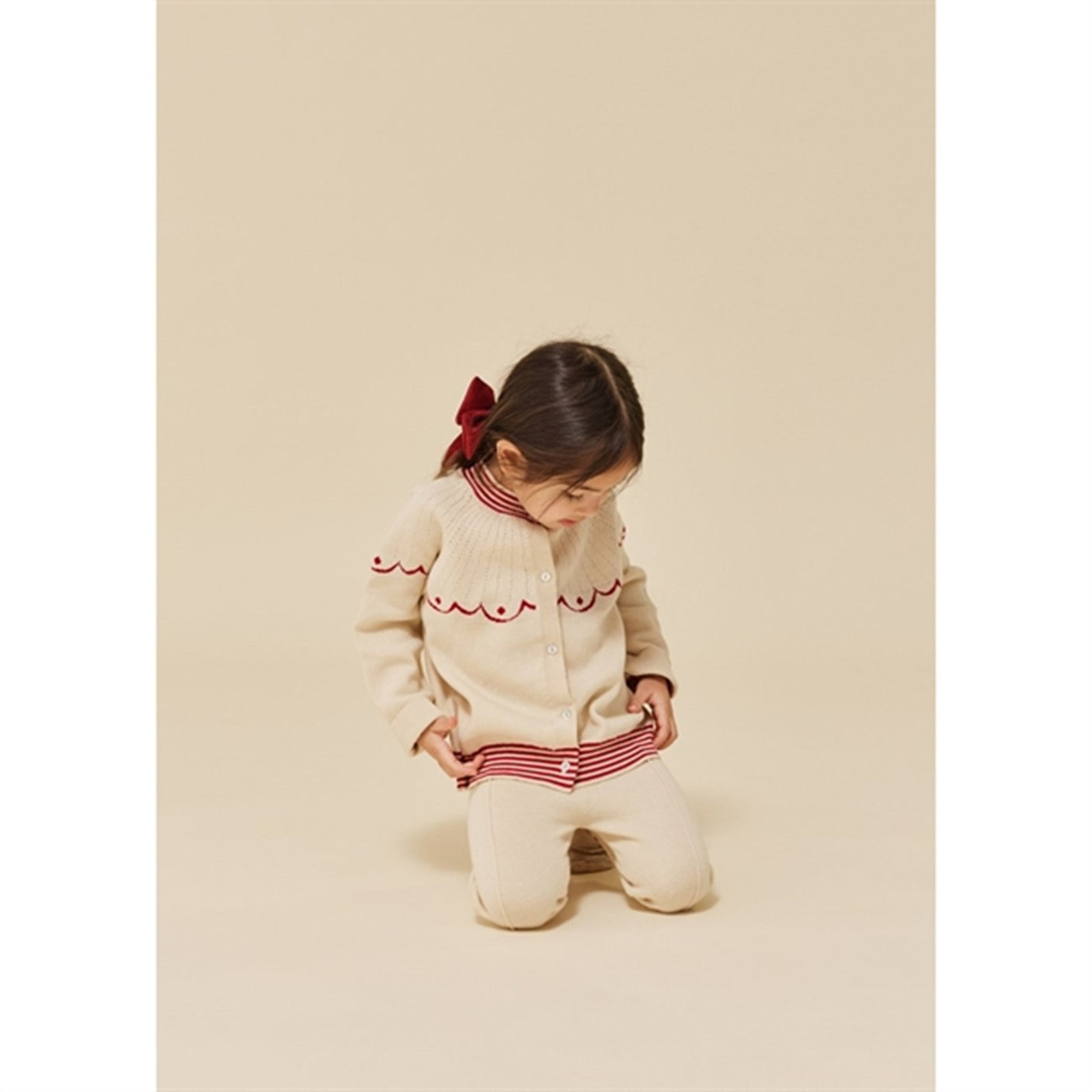 Konges Sløjd Off White Whamie Knit Cardigan