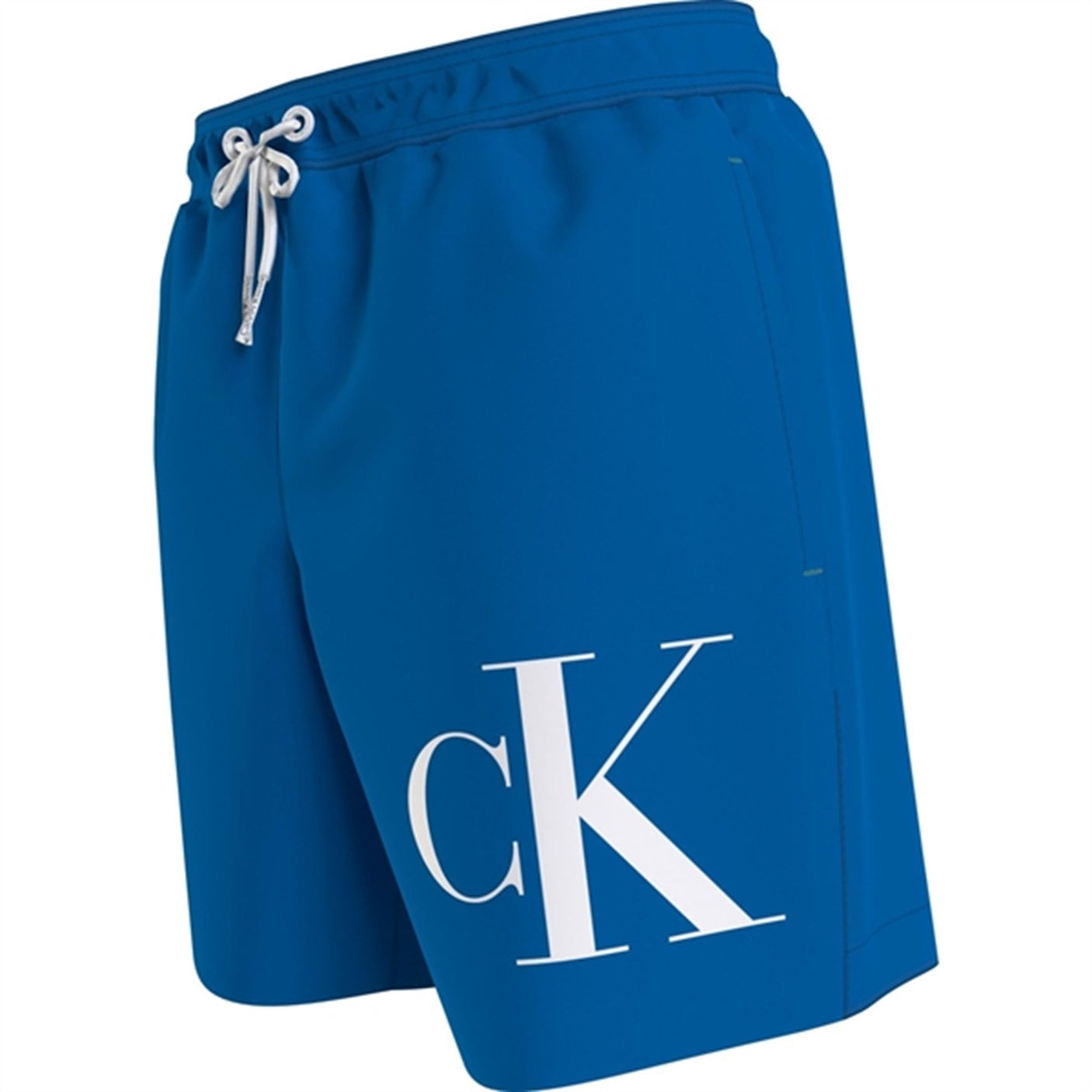Calvin Klein Medium Drawstring Swim Trunks Blue Crush