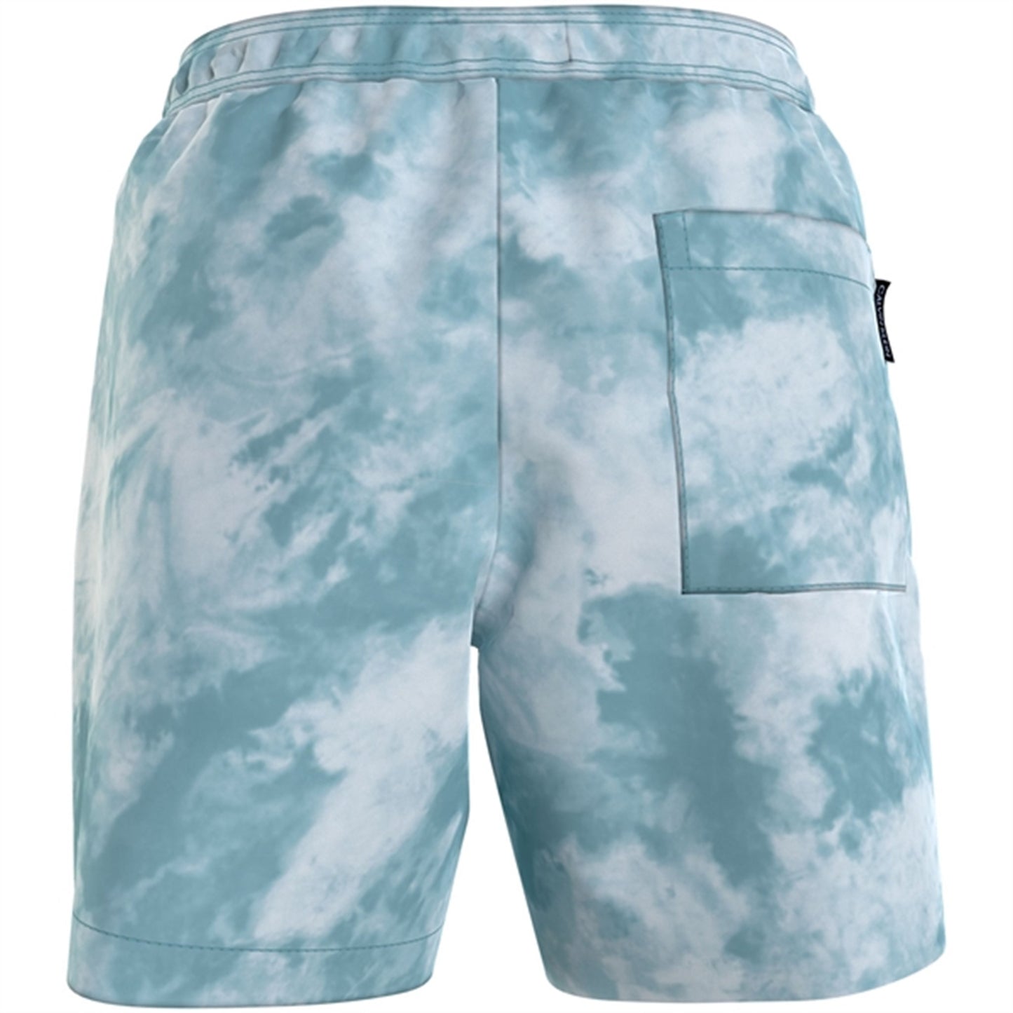 Calvin Klein Medium Drawstring Swim Trunks Ck Tie Dye Blue Aop