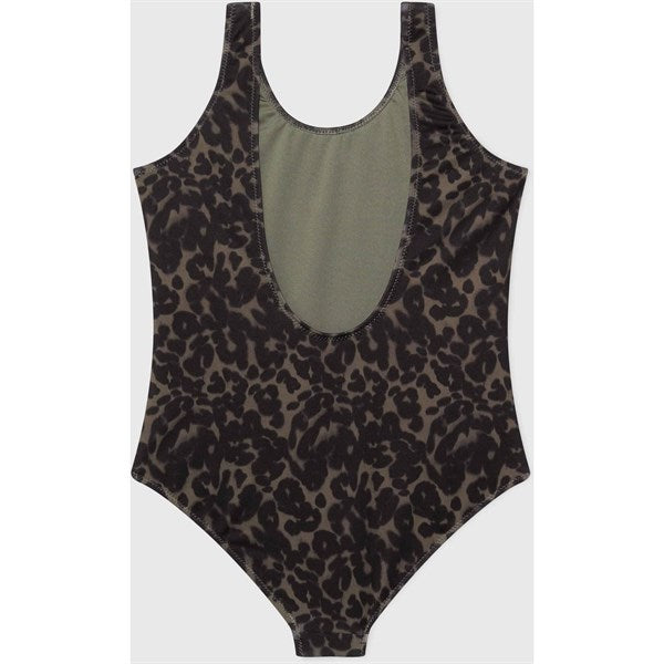 Calvin Klein Swimsuit CK Leopard Olive Aop