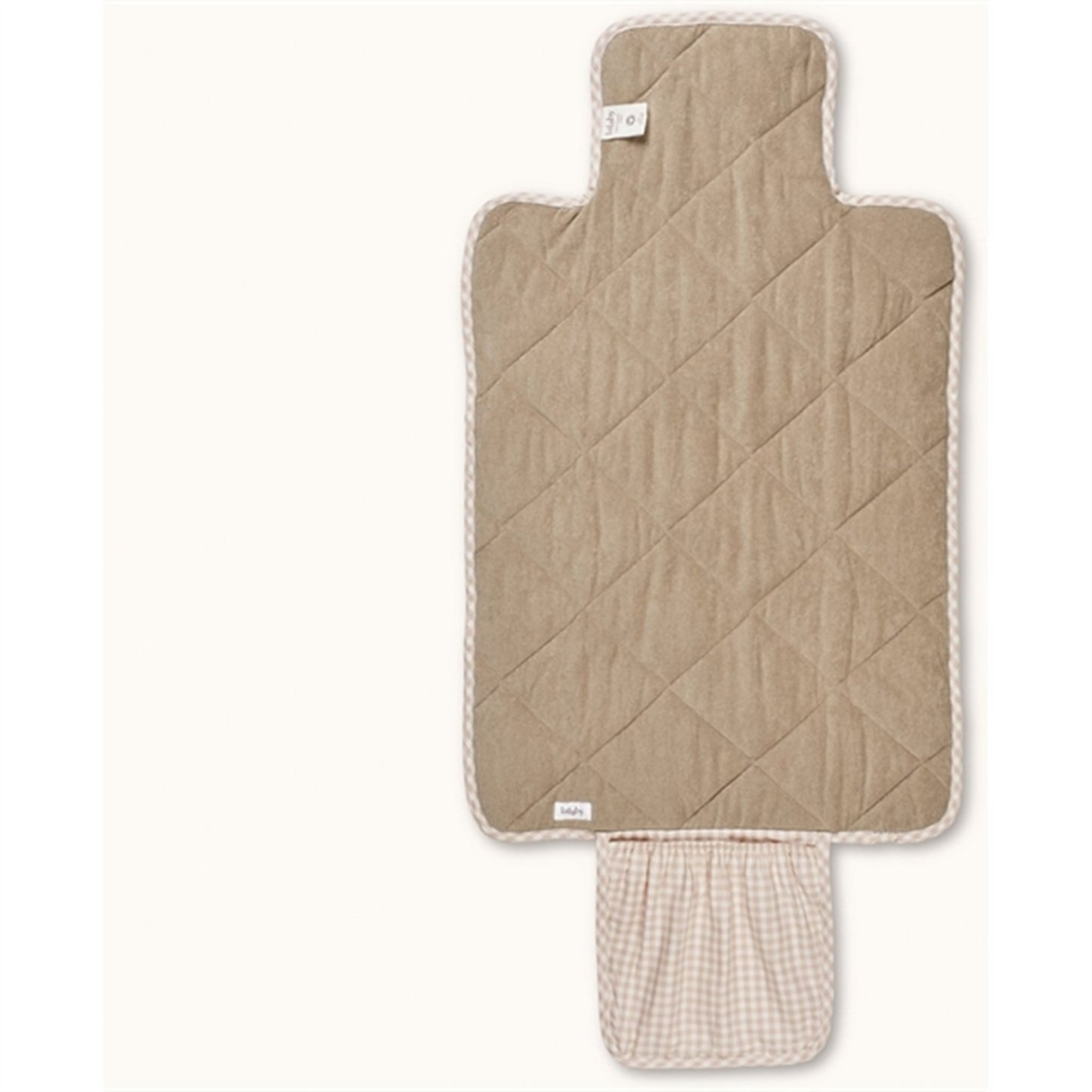 Lalaby Changing Mat Beige Gingham
