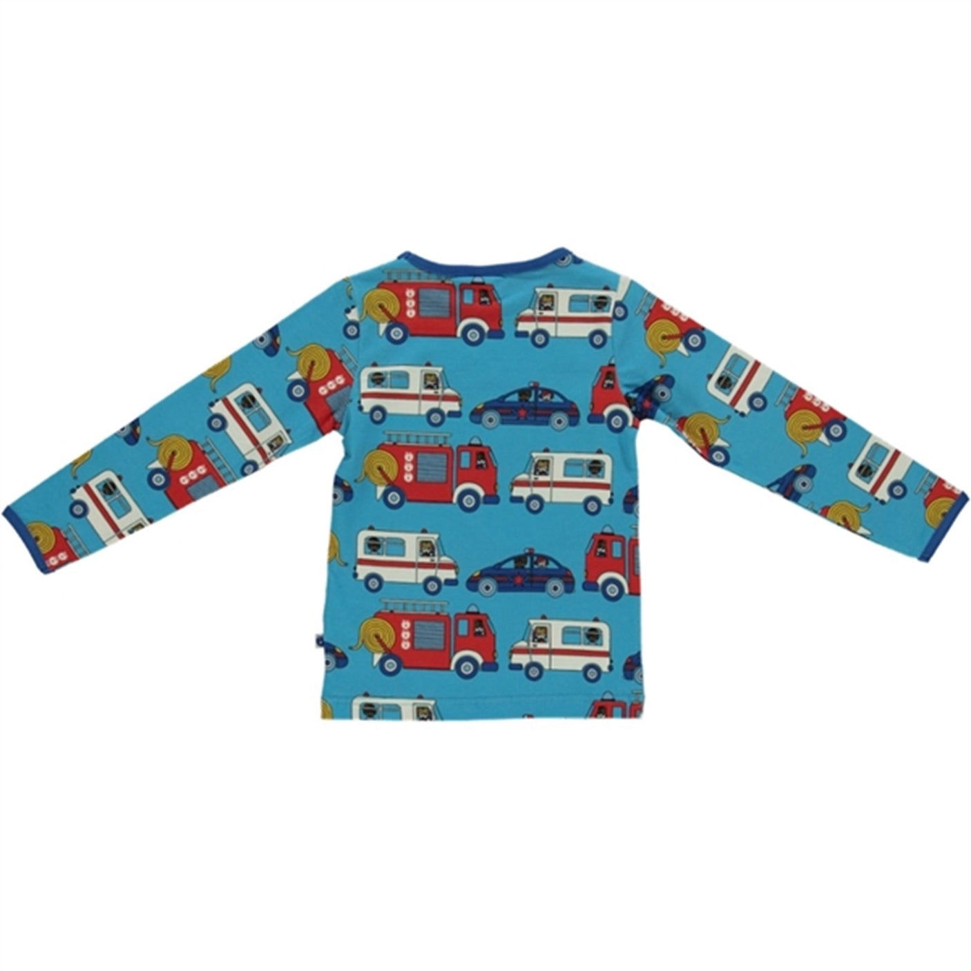 Småfolk Ocean Blue Emergency Cars Blouse