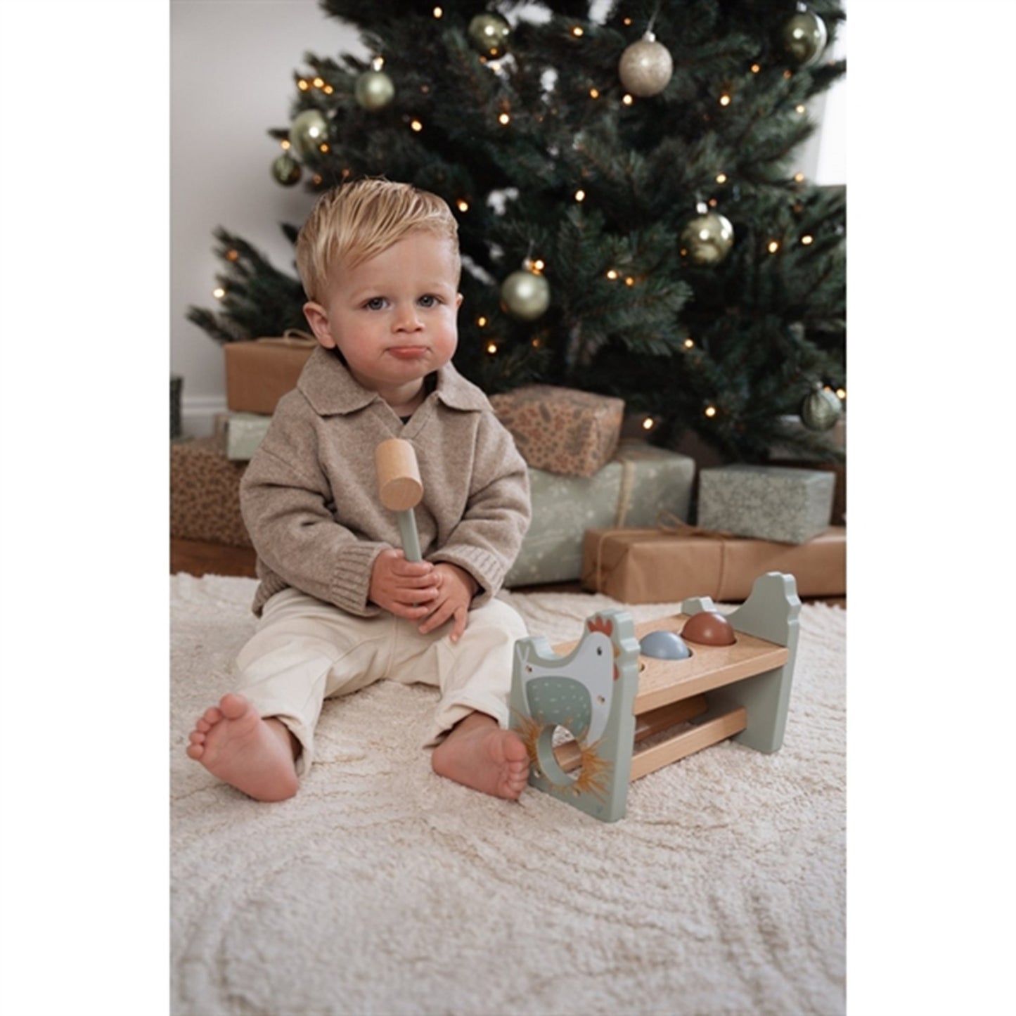 Little Dutch Little Farm Hammerbræt m. kugler FSC