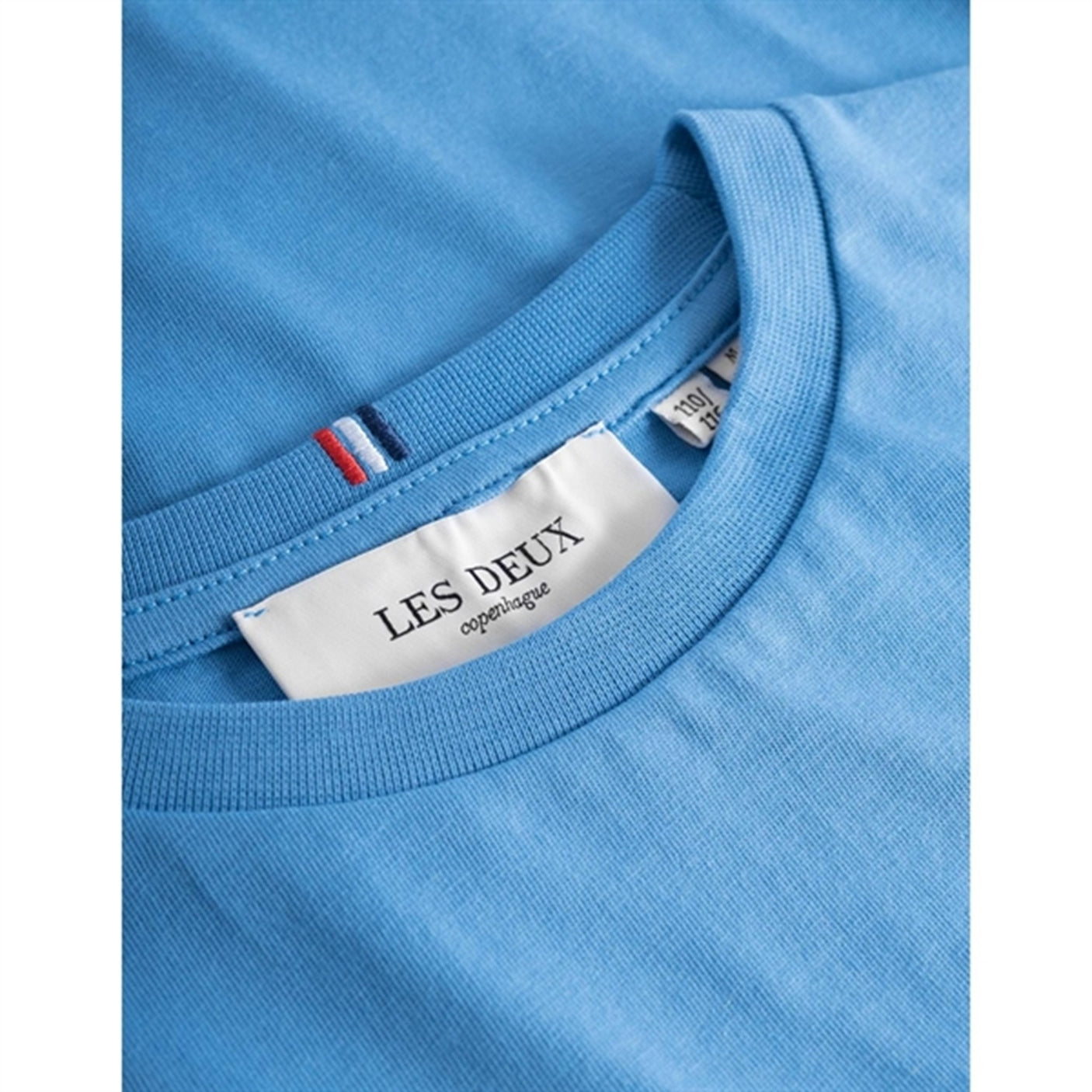 Les Deux Kids Washed Denim Blue/Orange Nørregaard T-Shirt