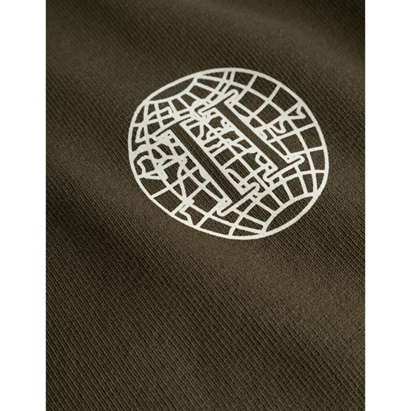 Les Deux Kids Olive Night/Ivory Globe Sweatshirt