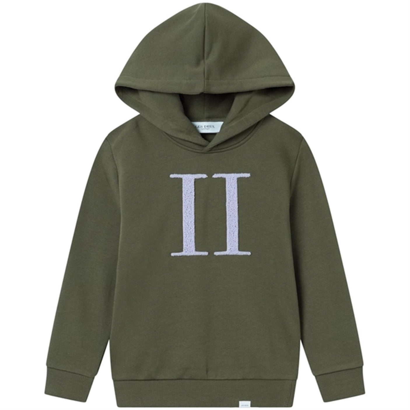 Les Deux Kids Olive Night/Light Orchid Encore Bouclé Hoodie
