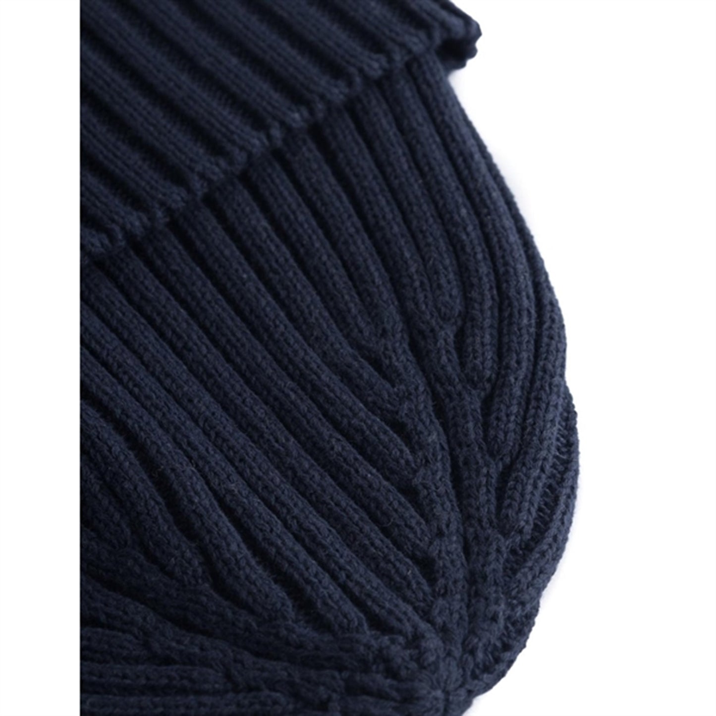 Les Deux Kids Dark Navy Walter Cotton Rib Beanie