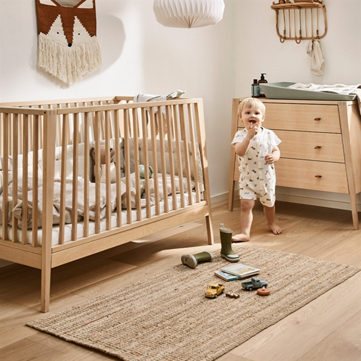 Leander Linea Baby Cot without Mattress Oak