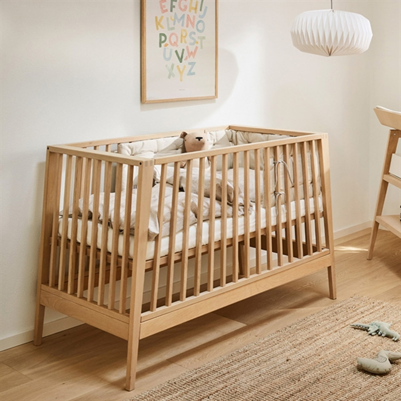 Leander Linea Baby Cot without Mattress Oak