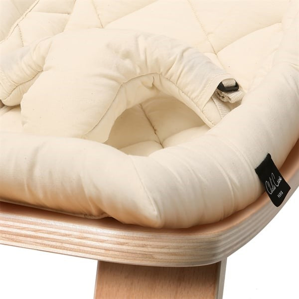 Charlie Crane Levo Baby Rocker Beech Organic White