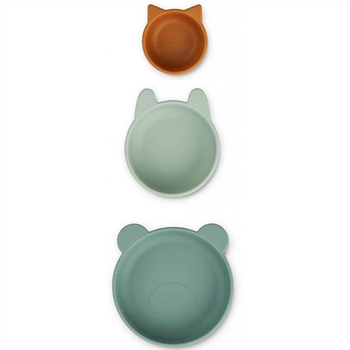 Liewood Eddie Silicone Bowls 3-Pak Peppermint Multi Mix