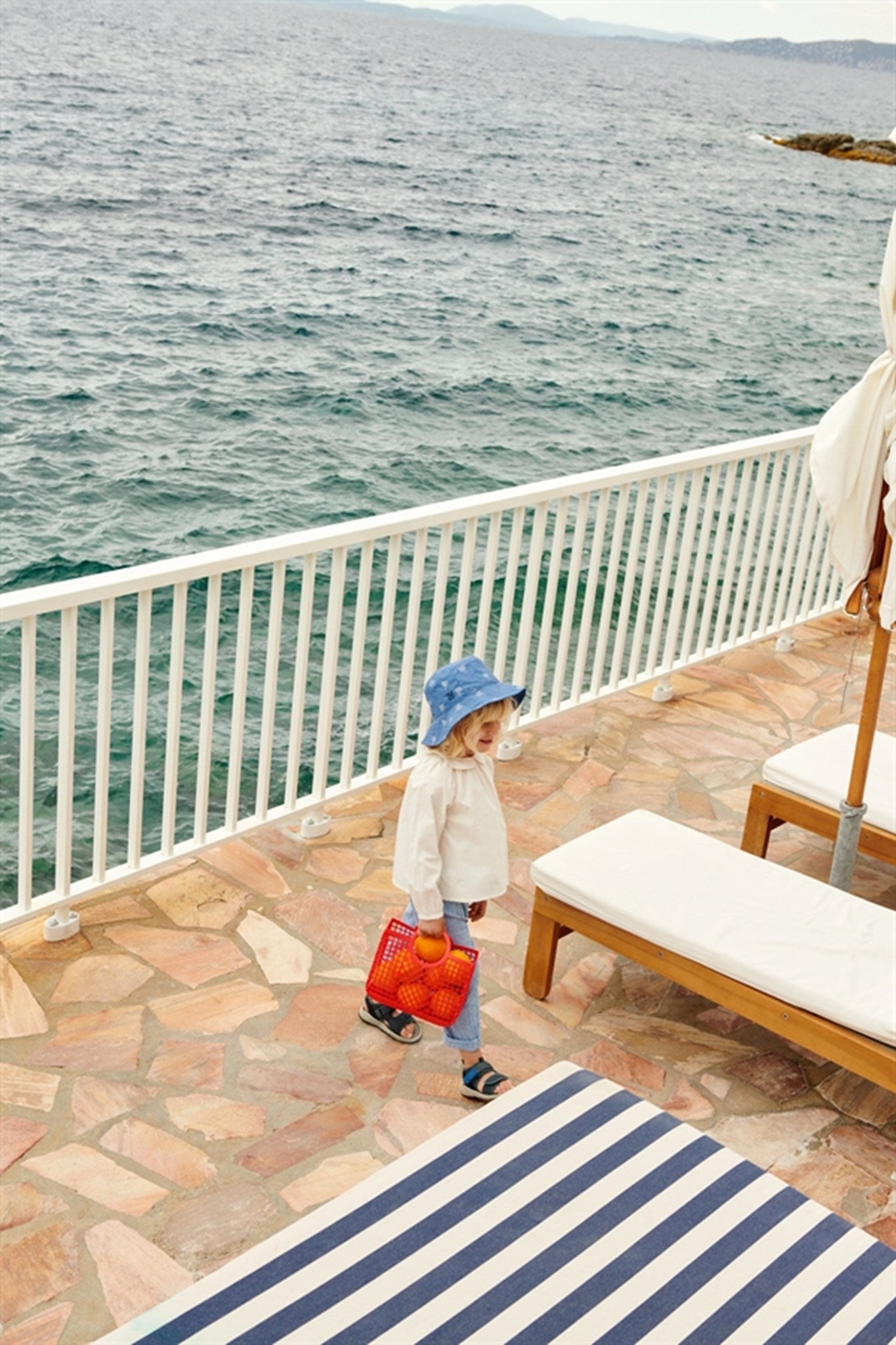 Liewood Y/D Check Riverside/Crisp White Birger Seersucker Check Pants