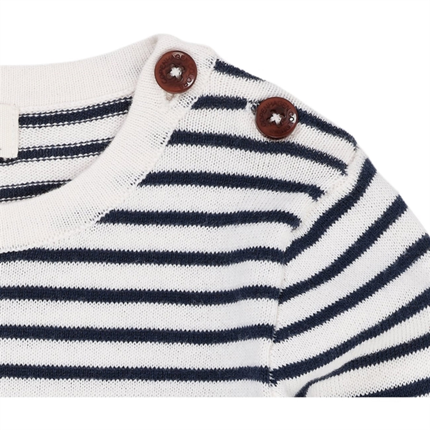 Copenhagen Colors Cream/Navy Comb. Strik Body w. Stripes