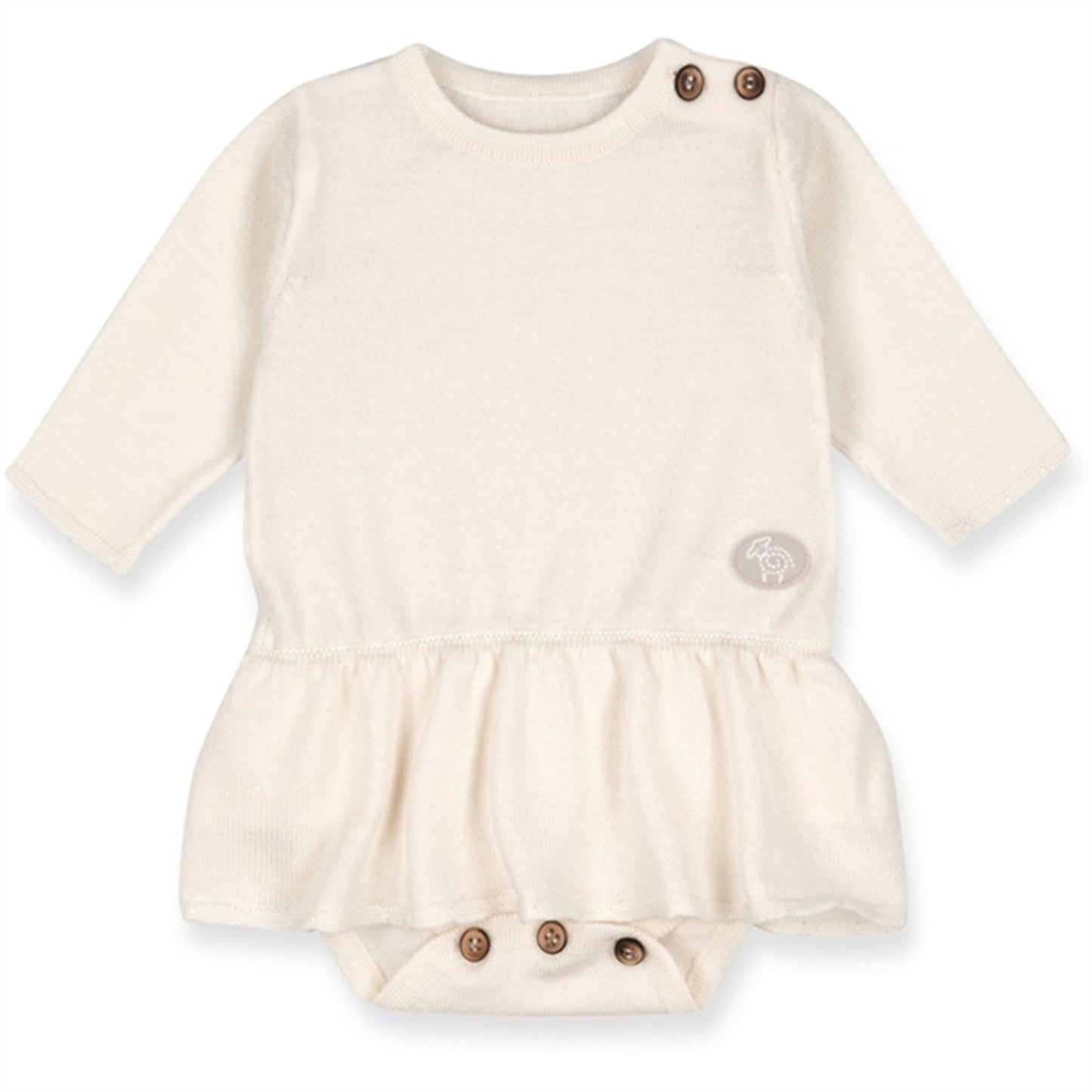 Lillelam Dress Body Baby Natur Cream White