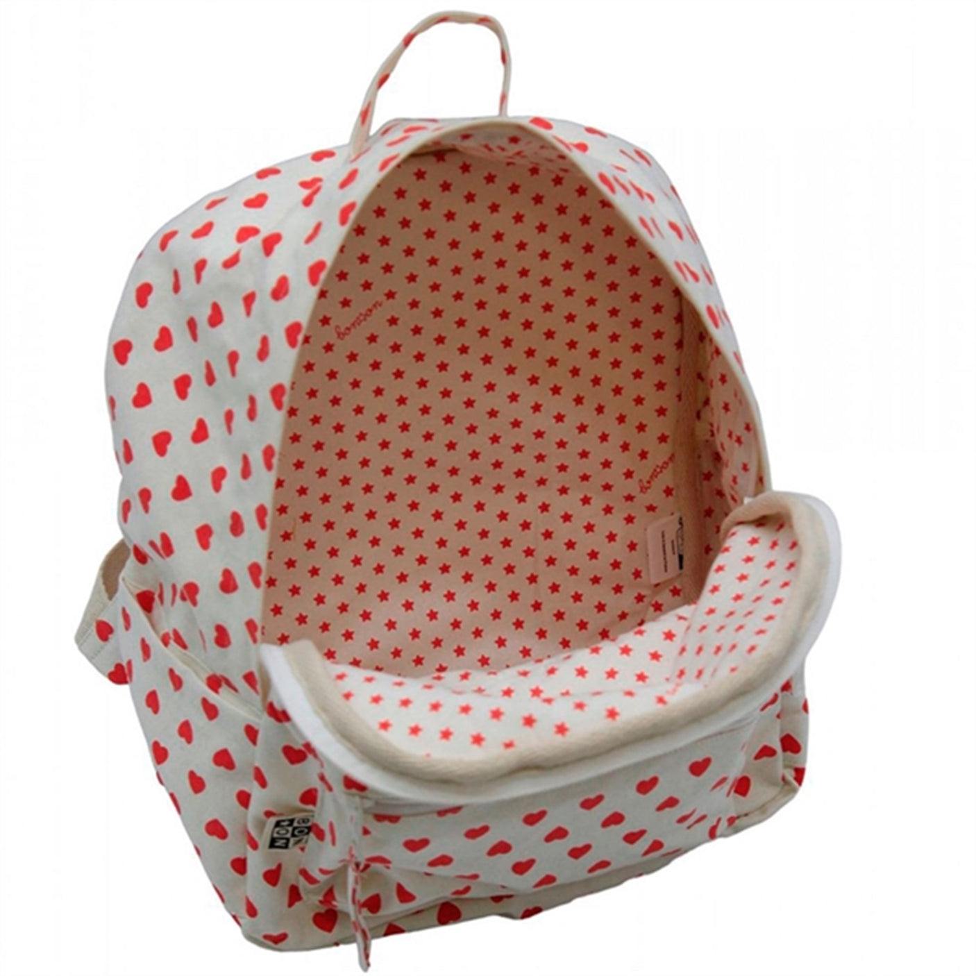 BONTON Red Canvas Backpack Small