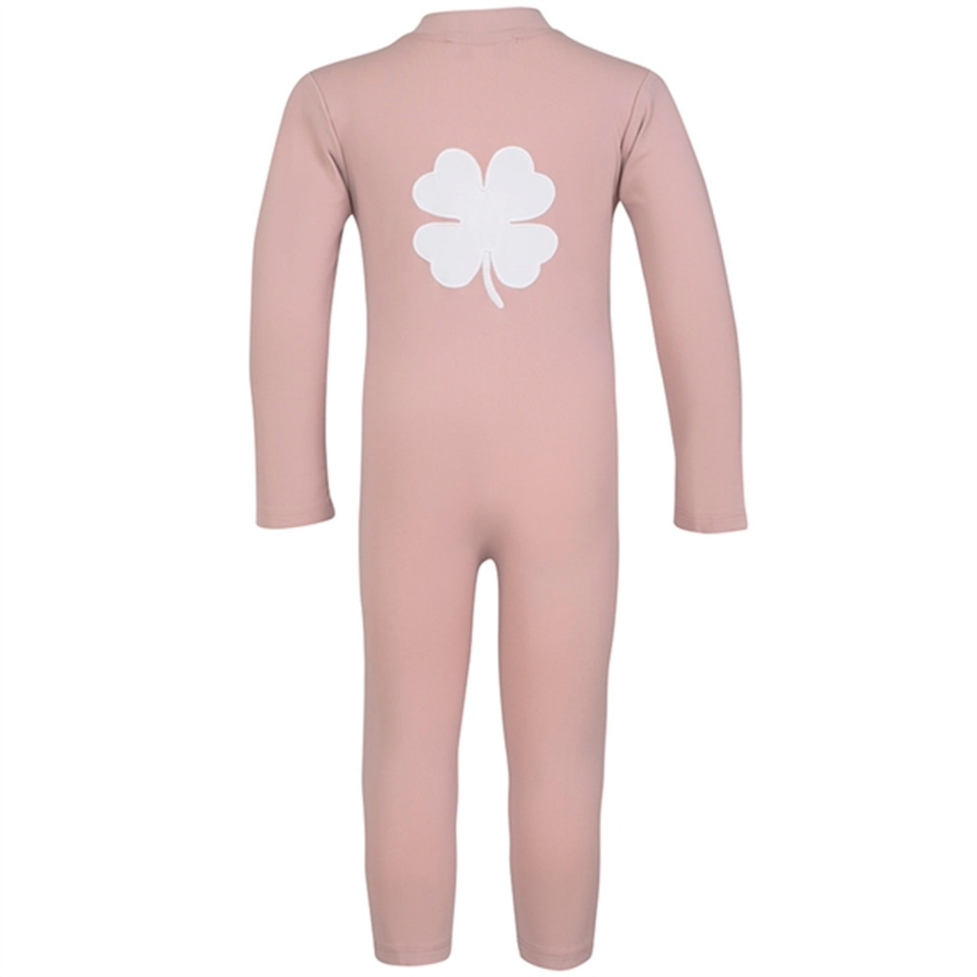 Petit Crabe Rose Nude Lou Clover Sunsuit with Zipper