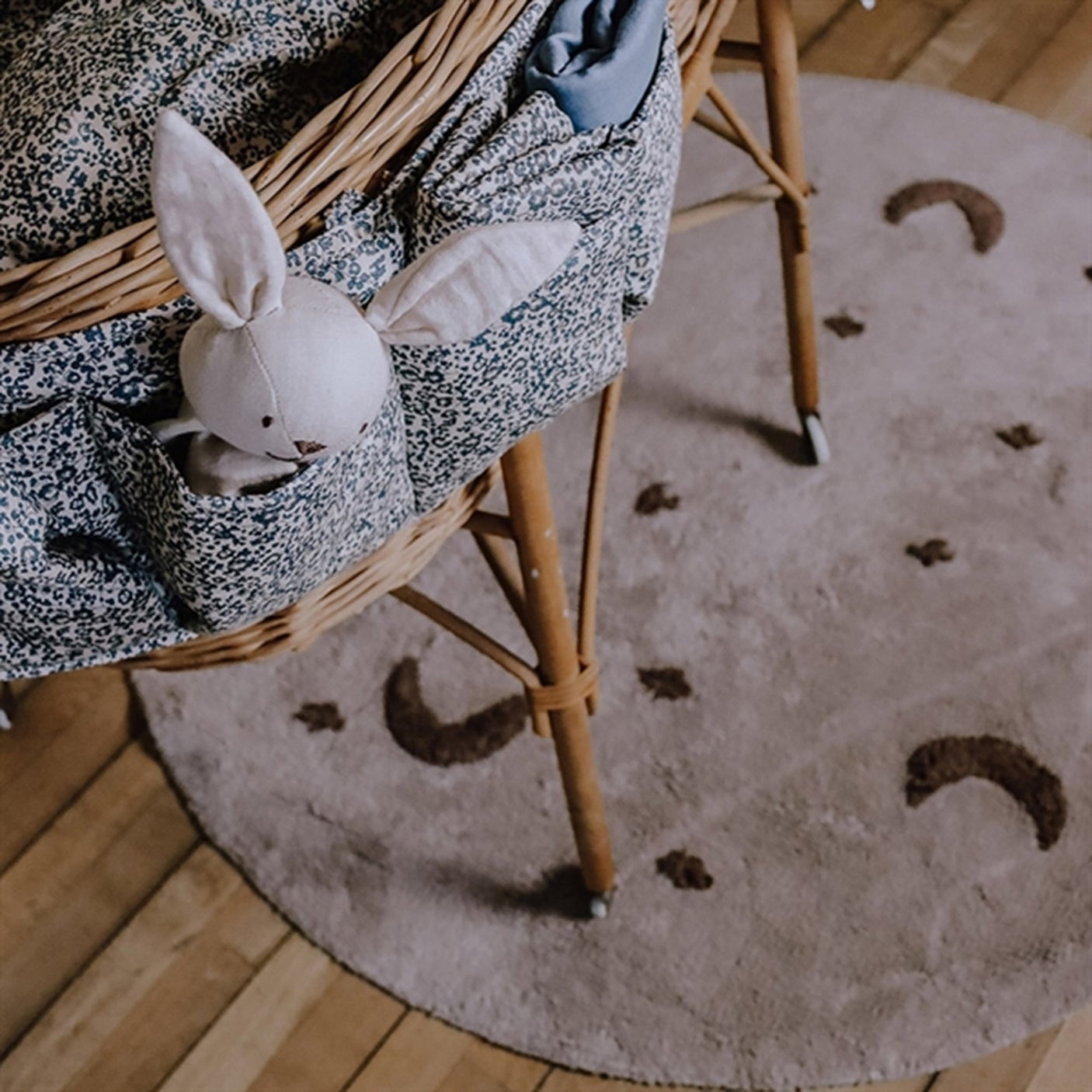 That's Mine Bed Pocket Louis Flores Sandshell/Blue