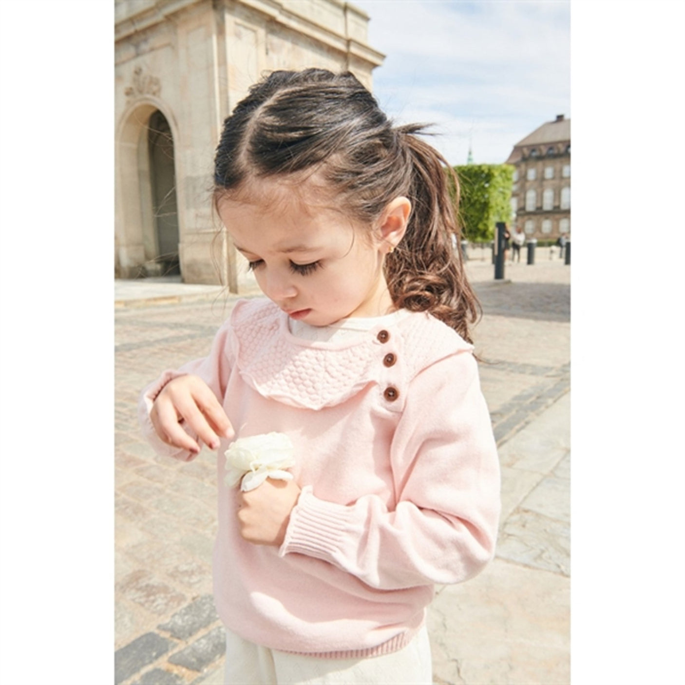 Copenhagen Colors Dusty Rose Knit Margueritte Blouse