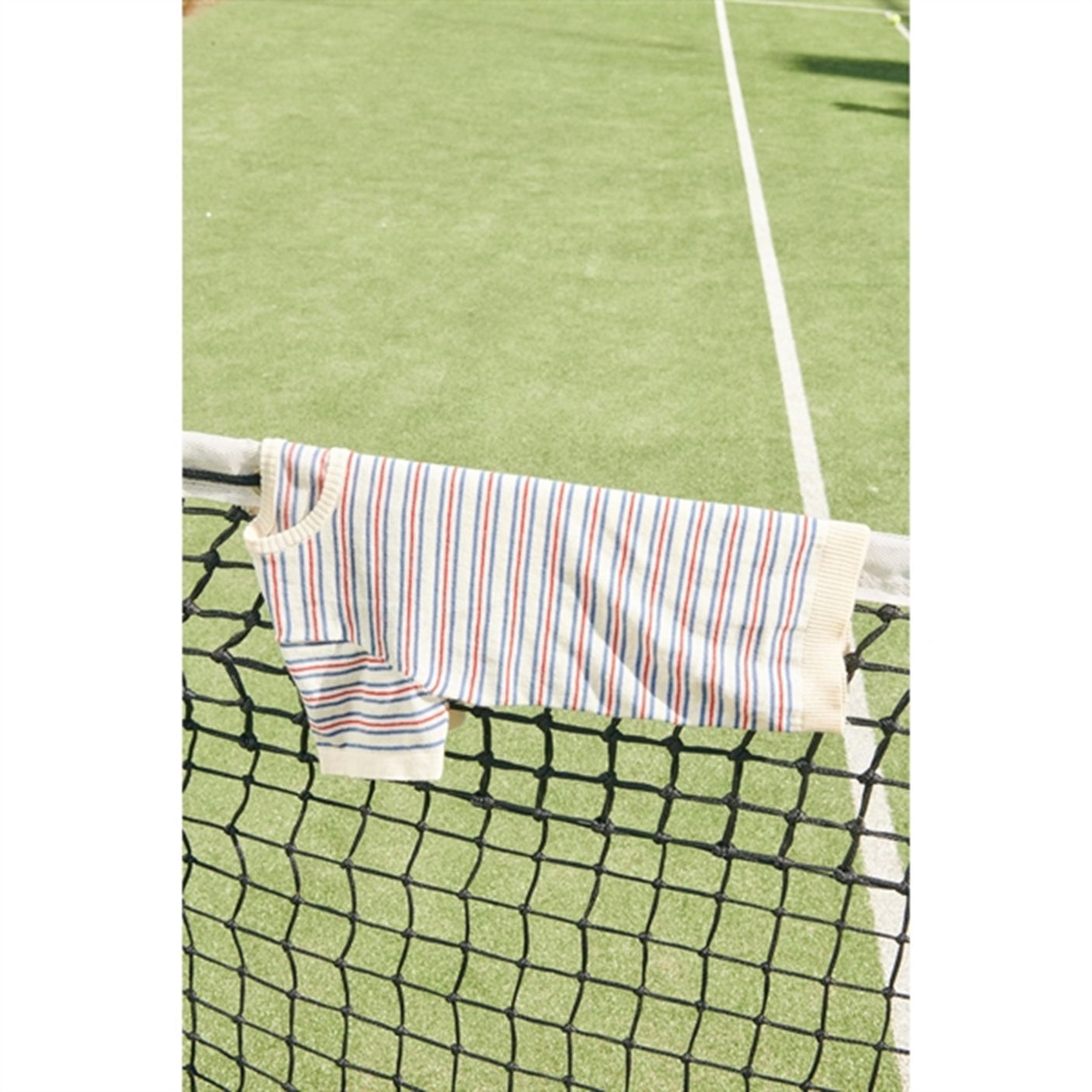 Copenhagen Colors Cream/Sky Blue/Red Comb. Knit T-shirt