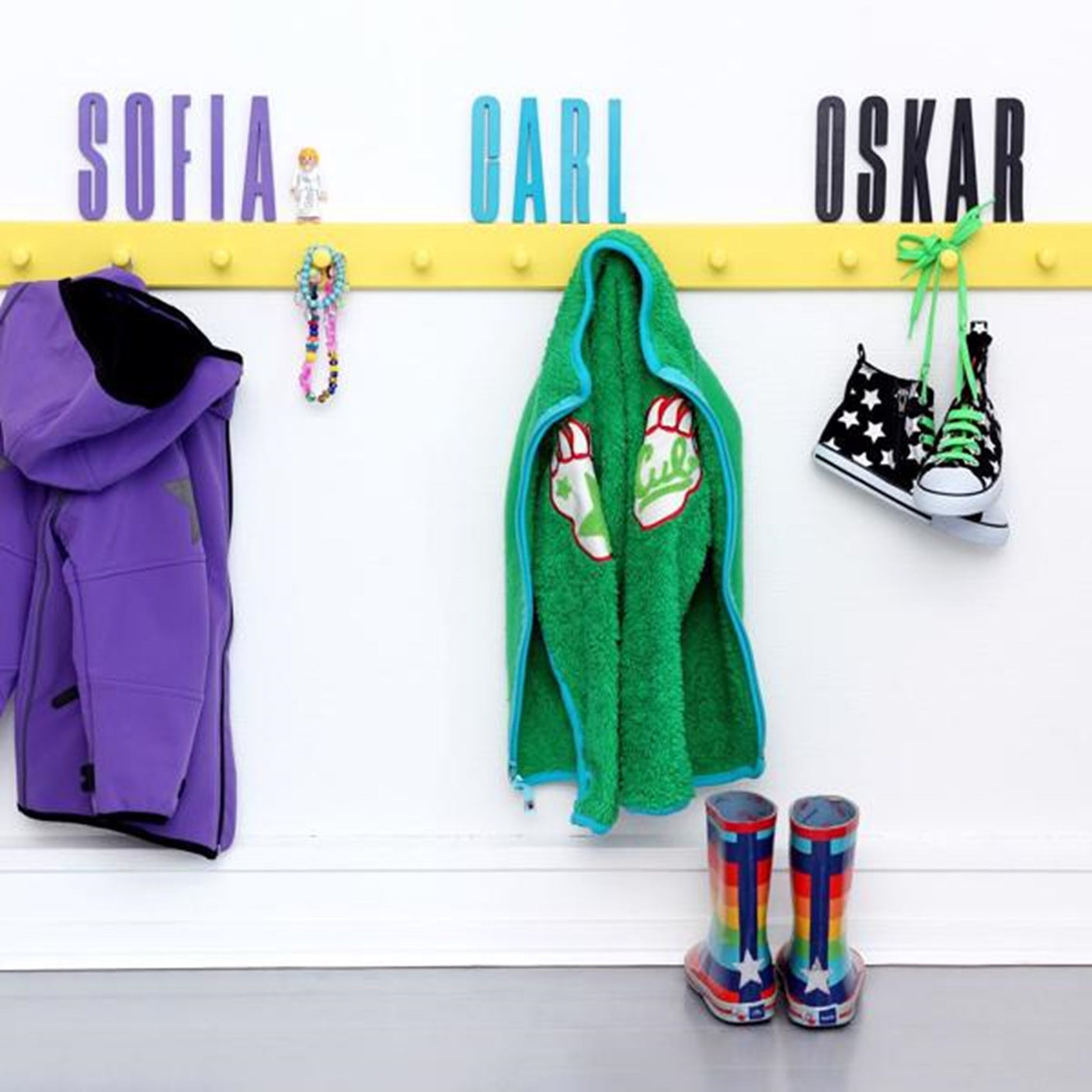 Design Letters ABC Wooden Letters Black