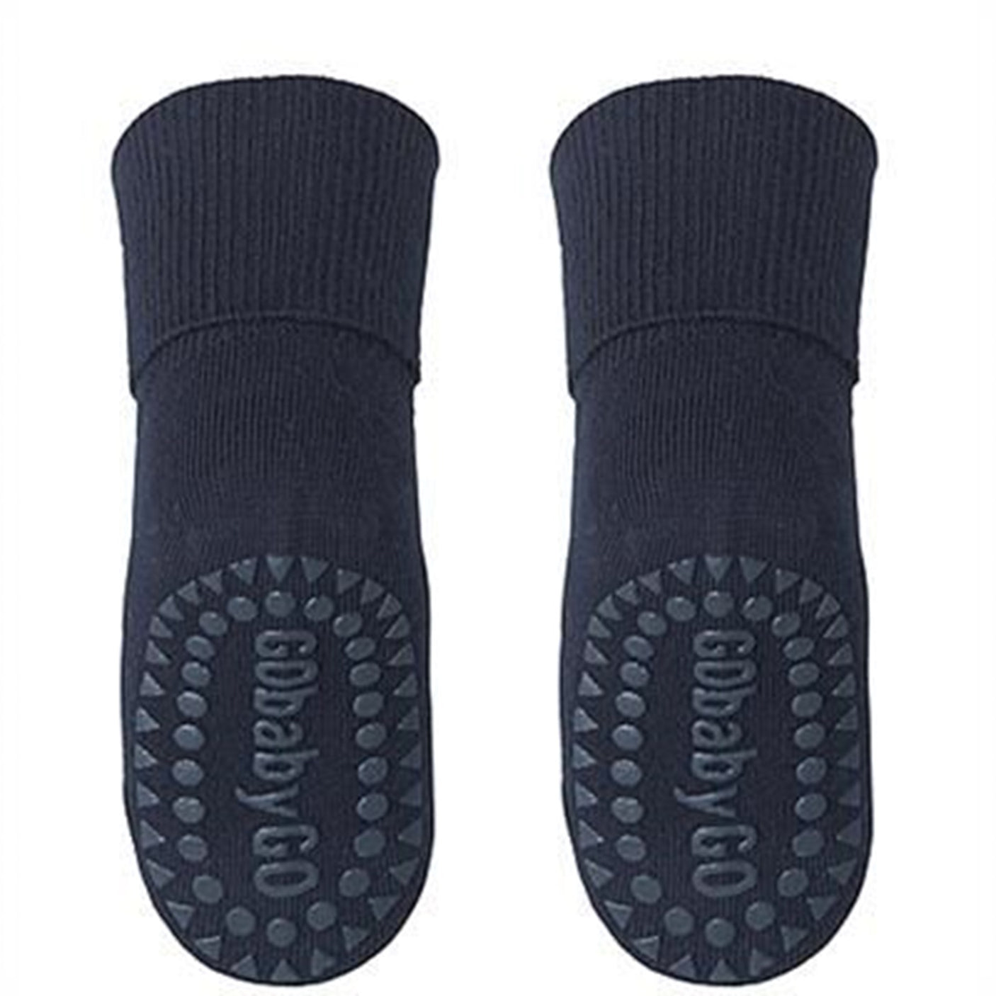 GObabyGO Bamboo Strømper Antislip Dark Blue
