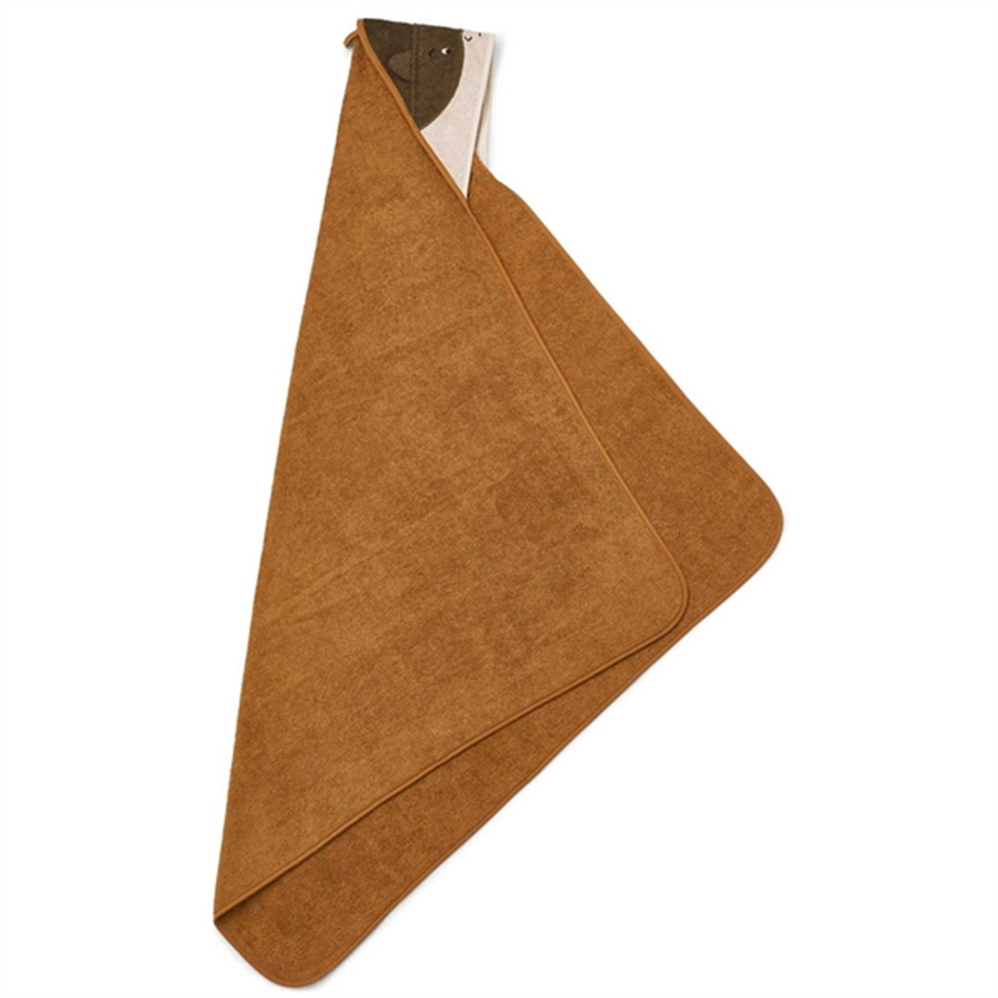 Liewood Augusta Hooded Towel Superhero Golden Caramel