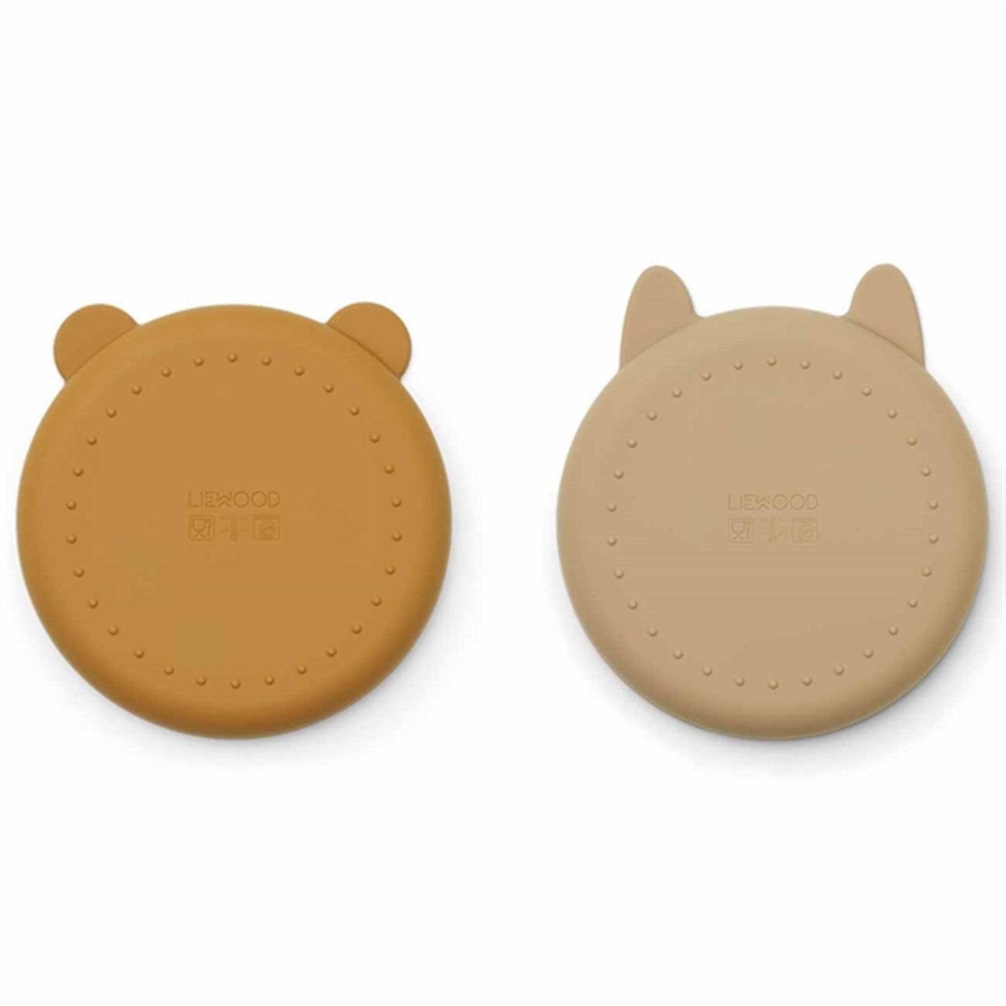 Liewood Olivia Plate 2-Pack Golden Caramel Oat Mix