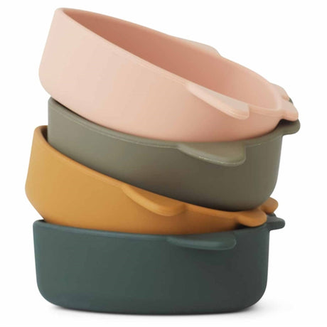 Liewood Malene Silicone Bowls 4-Pack Space Multi Mix