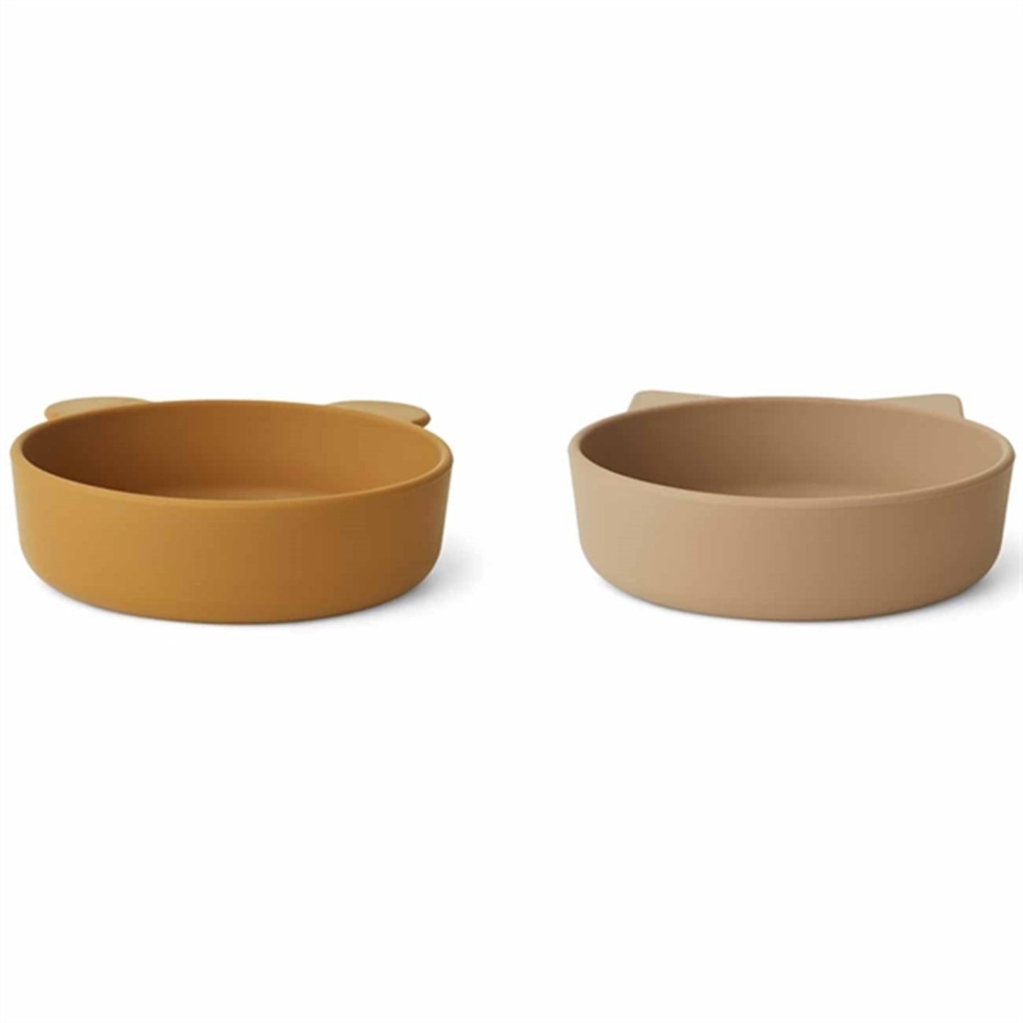 Liewood Vanessa Silicone Bowl 2-pack Golden Caramel Oat Mix