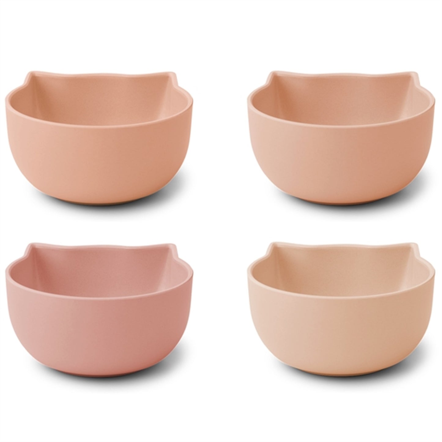 Liewood Filiz Silicone Bowl 4-Pack Cat Rose/Multi Mix