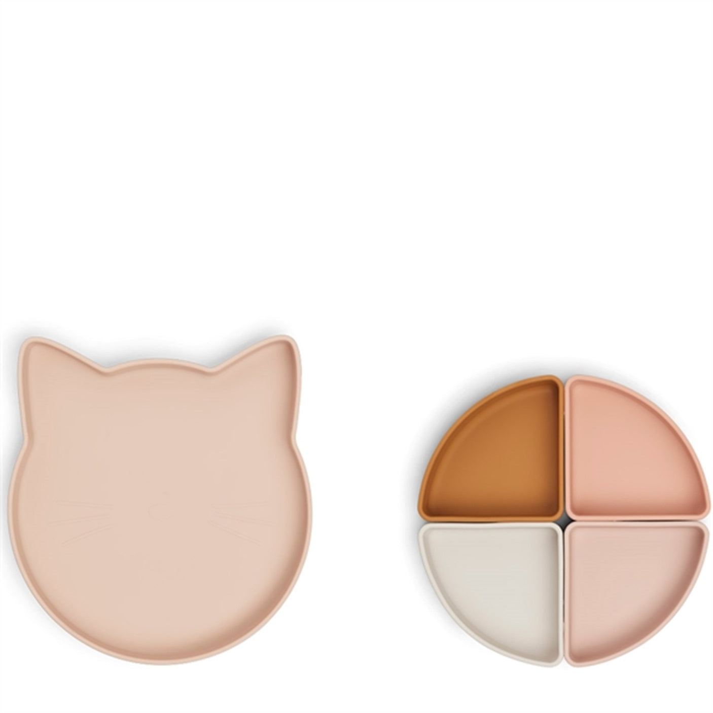 Liewood Arne Silicone Divider Plate Cat Rose Multi Mix