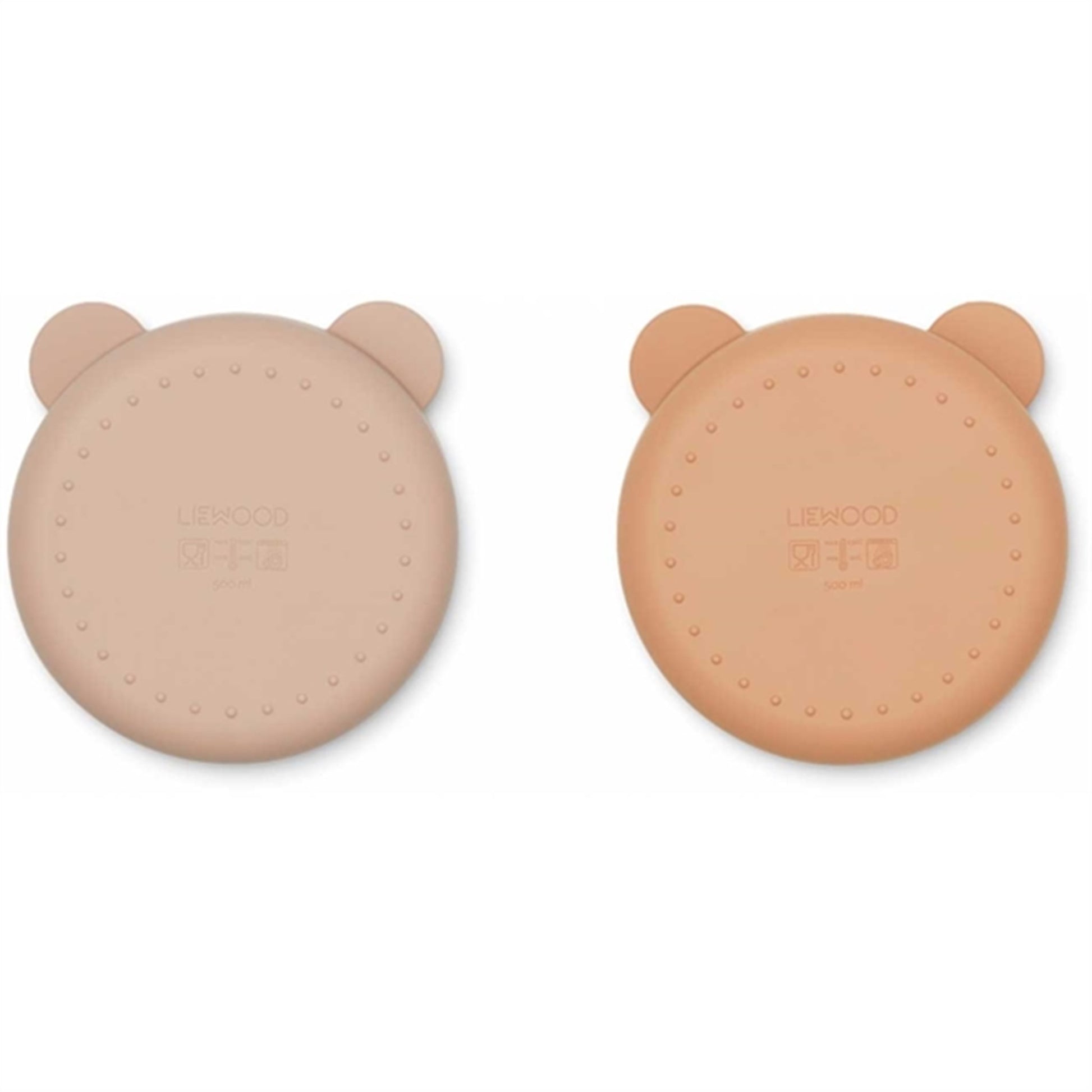 Liewood Conny Silicone Divider Bowl 2-pack Rose Mix