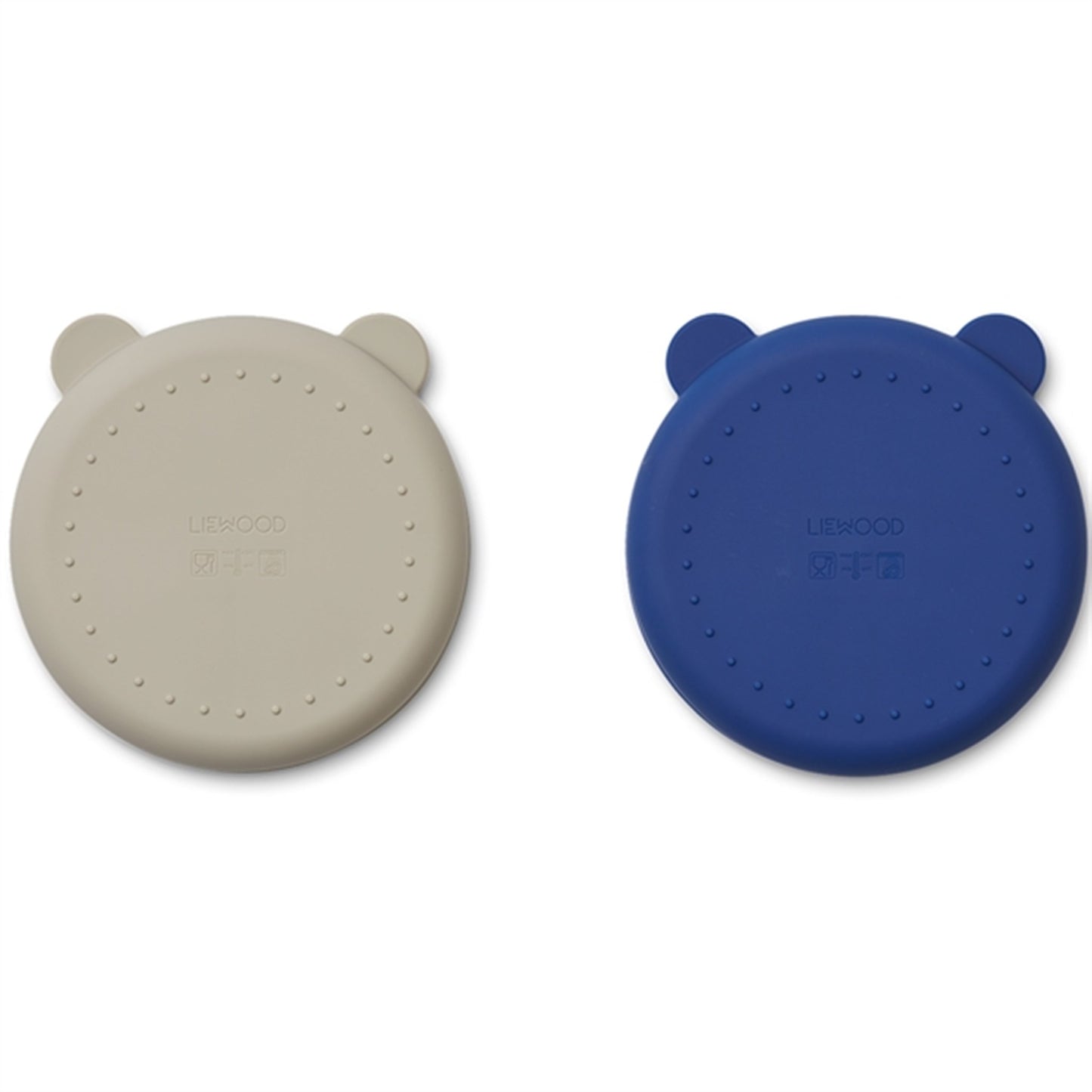 Liewood Merrick Divider Plate 2-Pack Mist/Surf Blue Mix