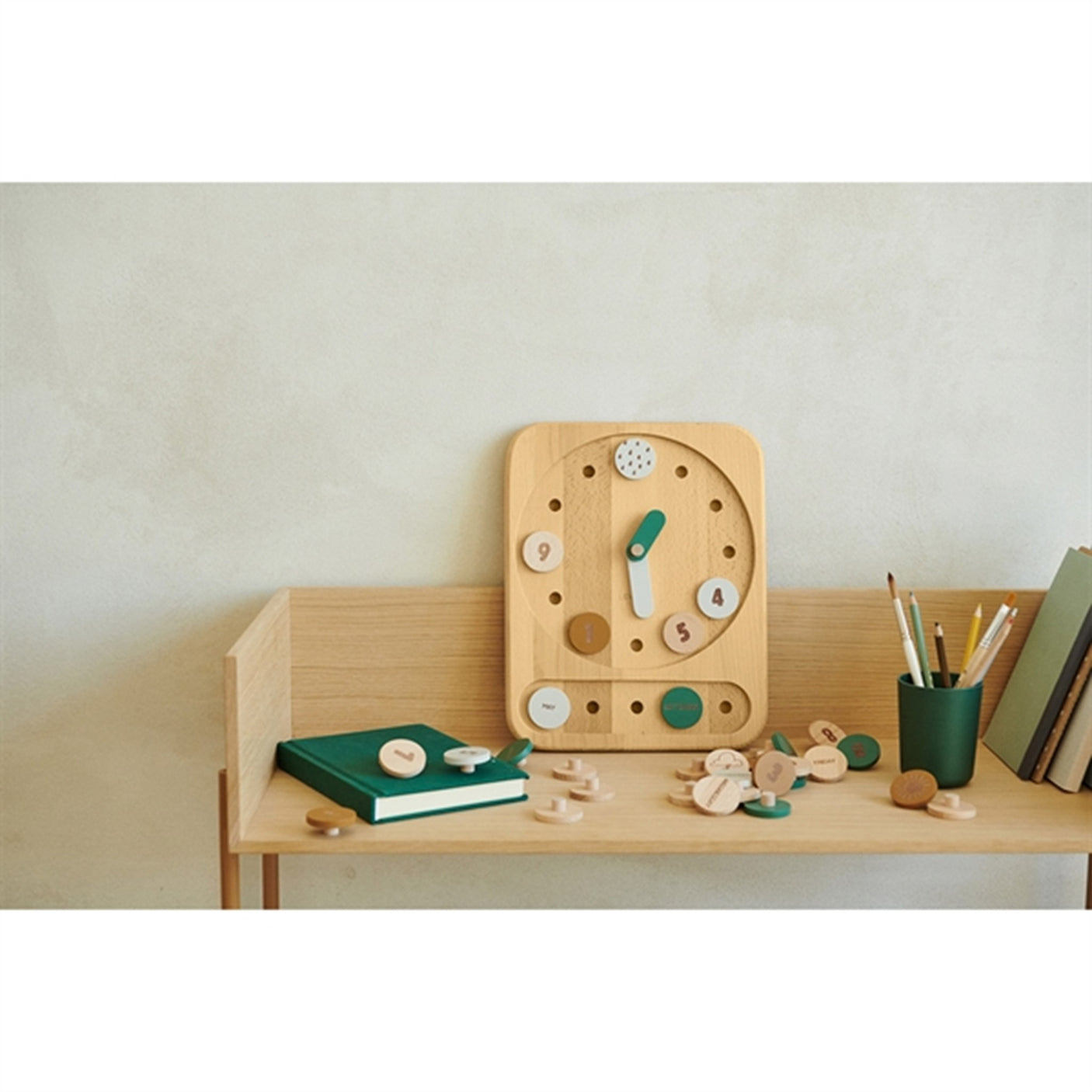 Liewood Yelena Toys Clock Hunter Green Multi Mix