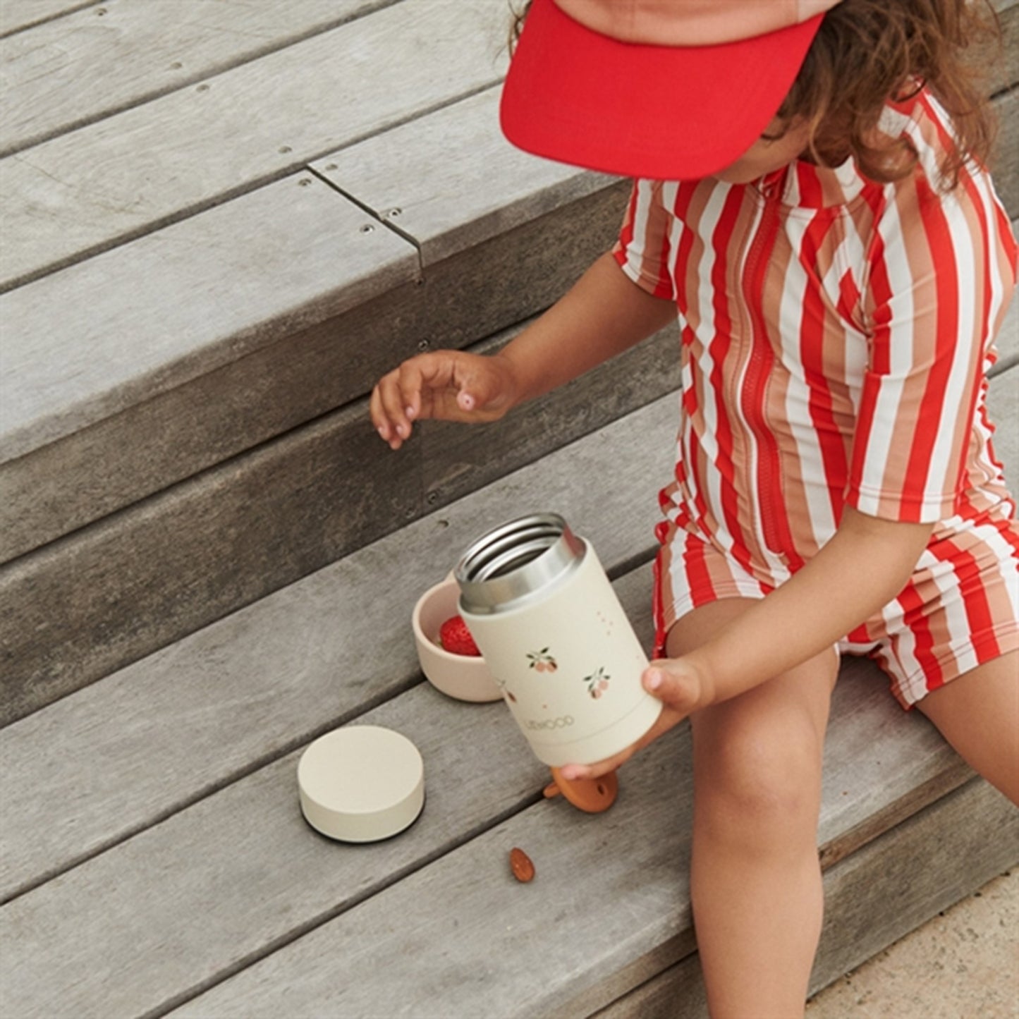 Liewood Bernard Food Jar 500ml Peach Sea Shell Mix